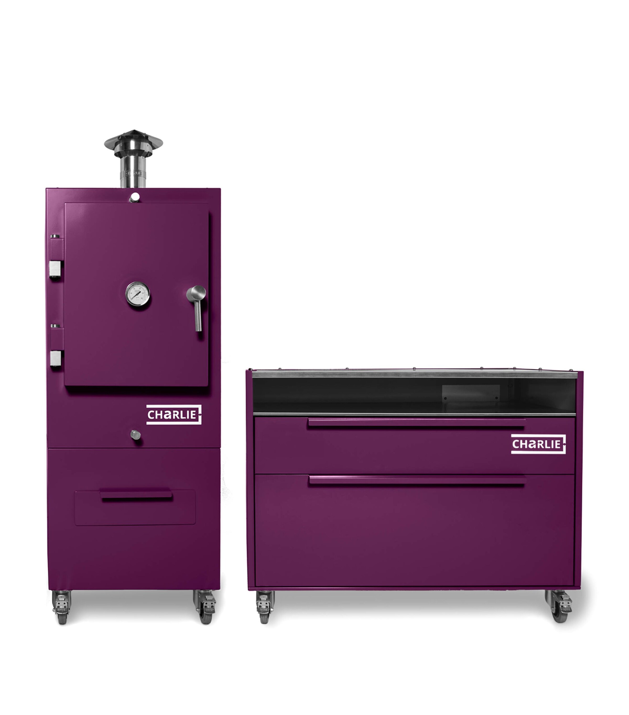 Charlie Outdoor Island Cabinet BEETROOT Image 4