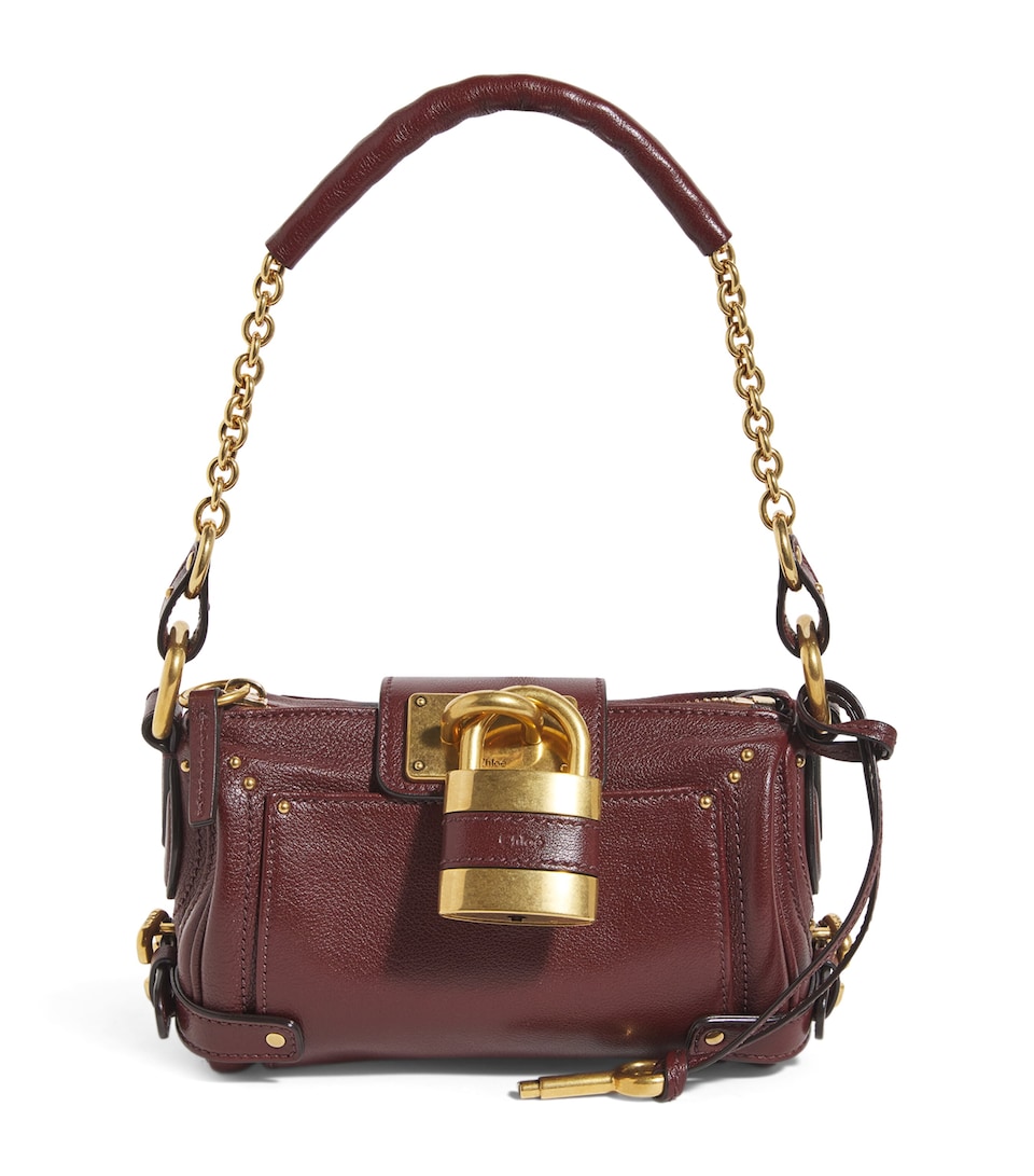 Chloé Mini Leather Paddington Shoulder Bag Crafty Brown