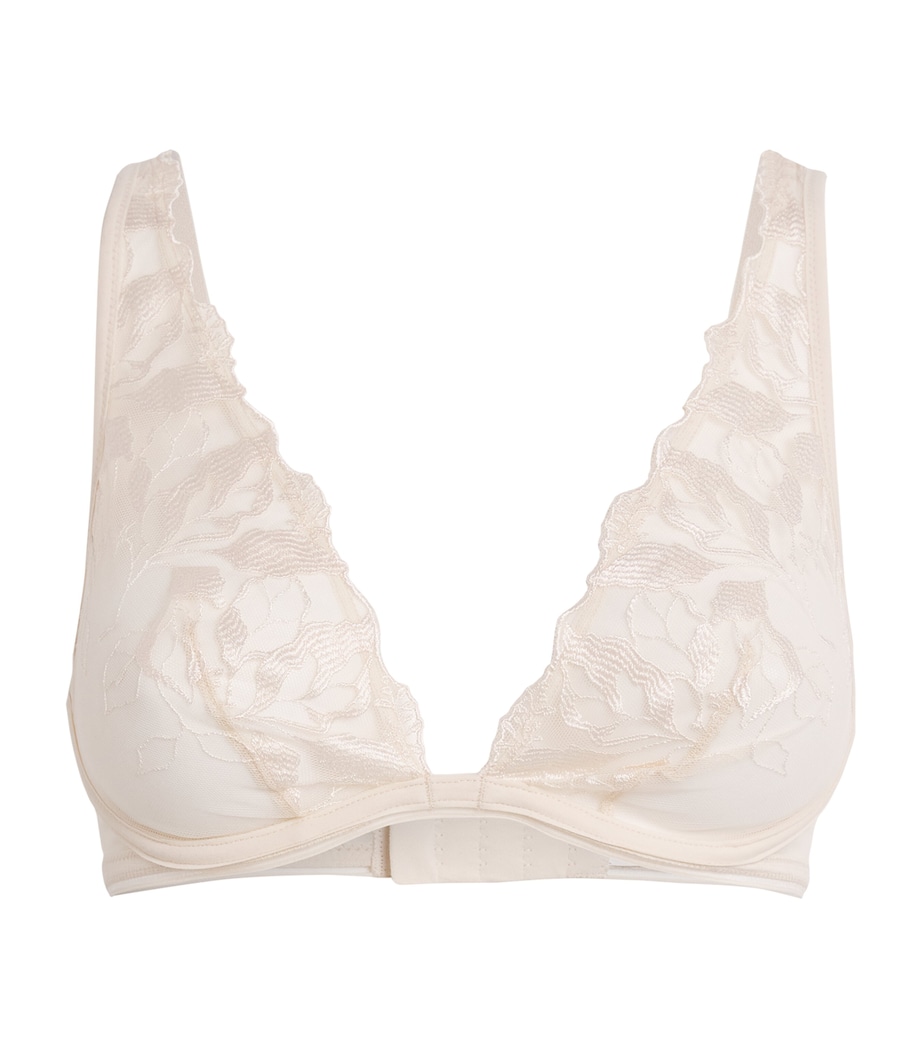 Maison Lejaby Womens Lace Sin Underwired Bra Milk Image 1