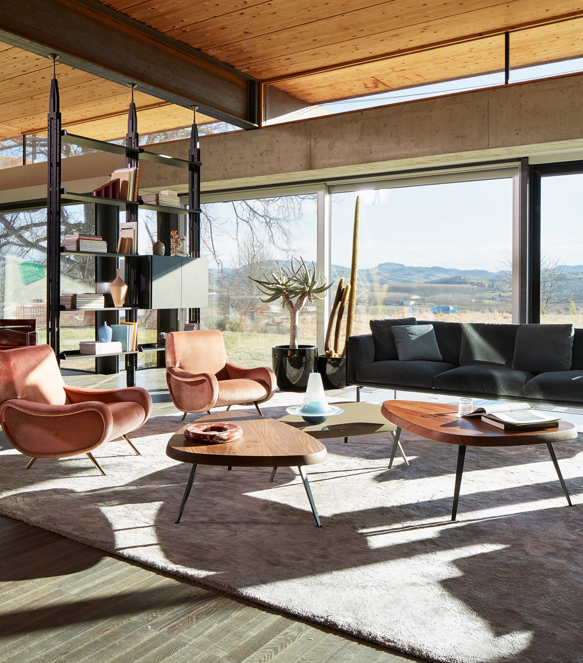 Walnut Mexique Coffee Table BROWN Image 2