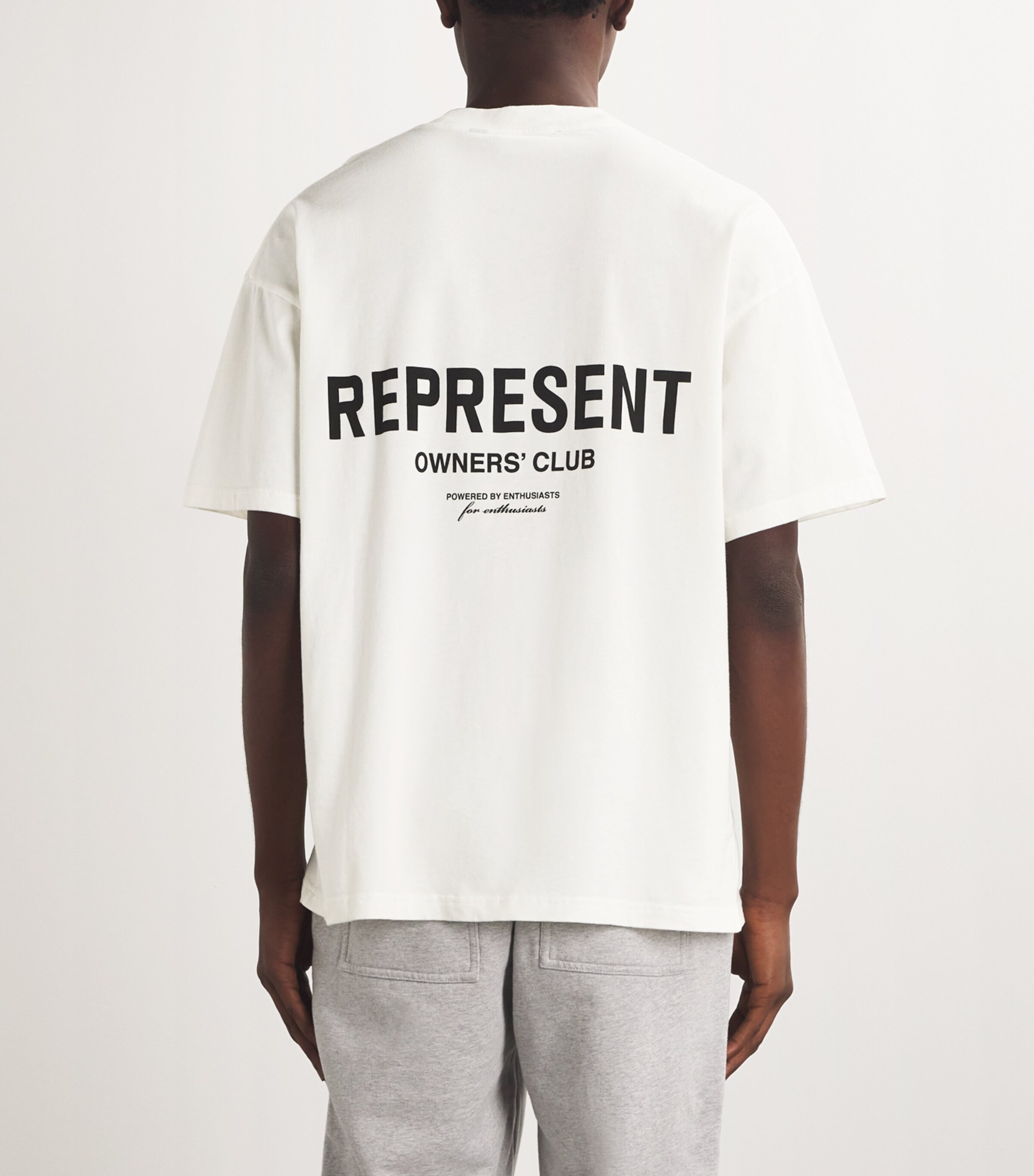 Represent Mens Owners Club T-Shirt Flat White Image 4