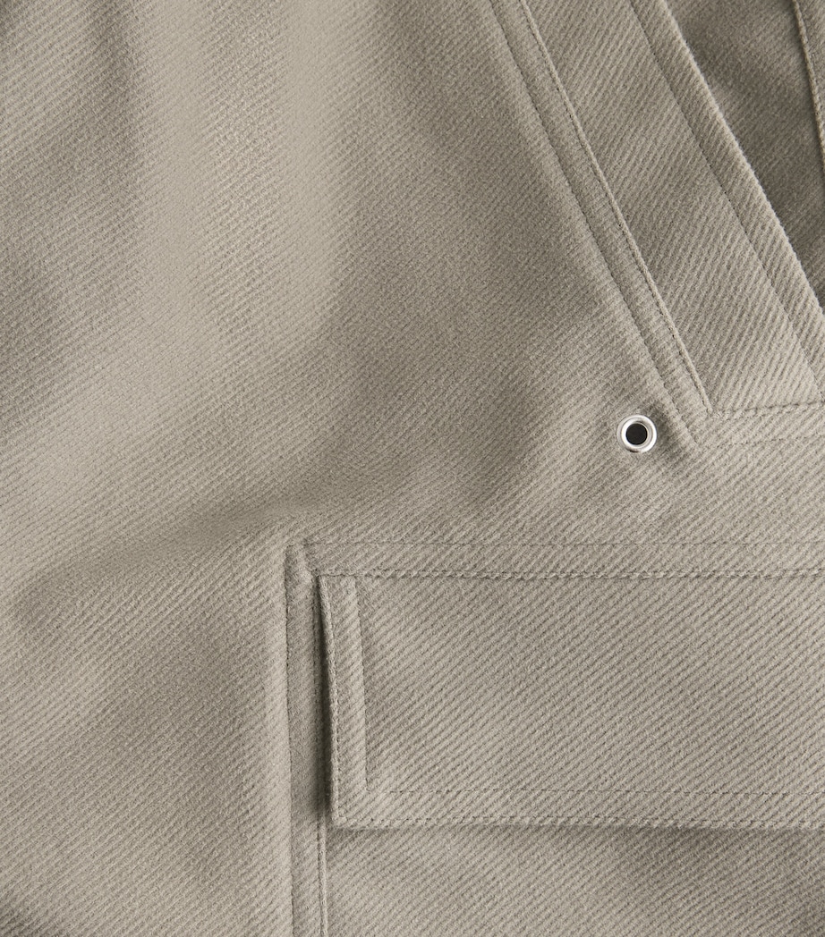 Rick Owens Mens Organic Cotton Cargobella Shorts Drk Pearl Image 6