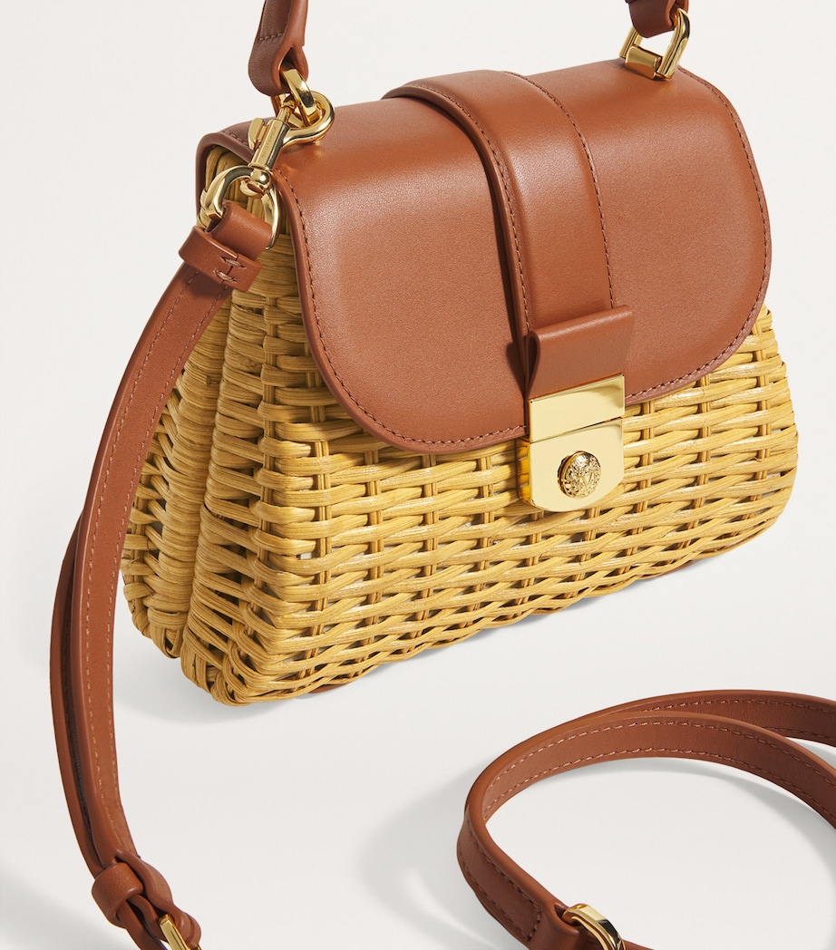 Small Wicker Avenue Top-Handle Bag HAZELWOOD Image 4