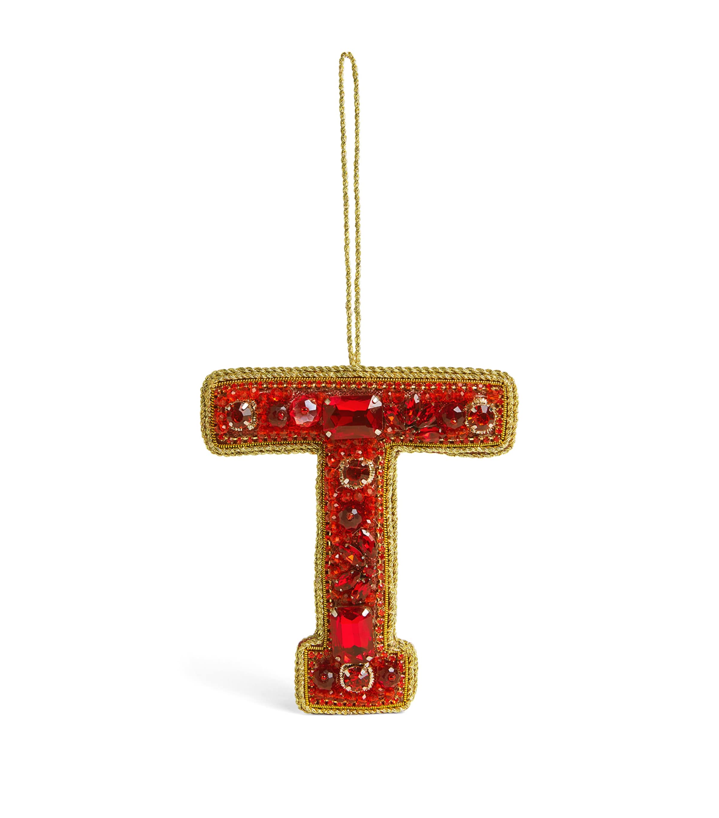 Embellished T Tree Decoration RED Image 1
