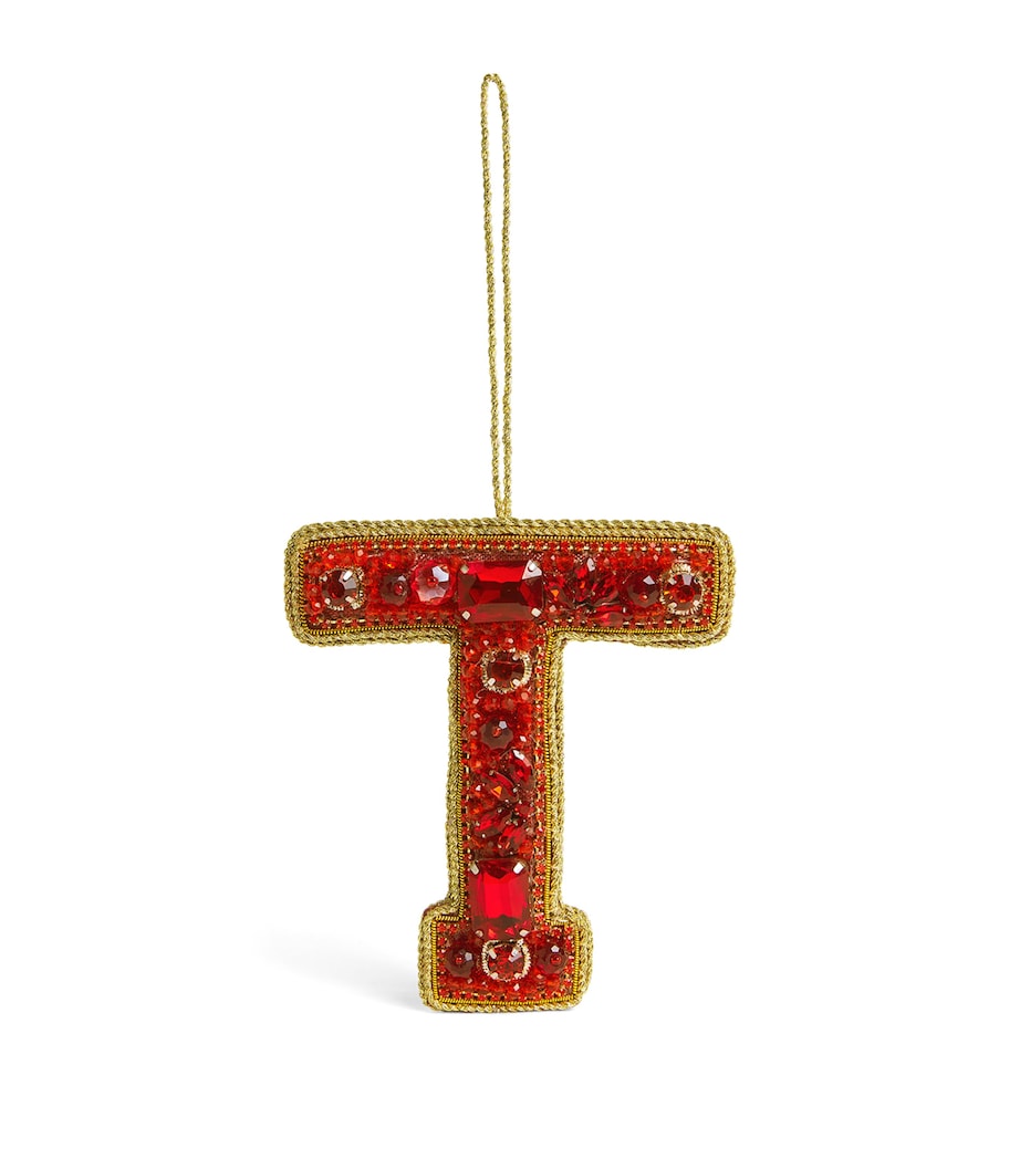 Embellished T Tree Decoration RED Image 1