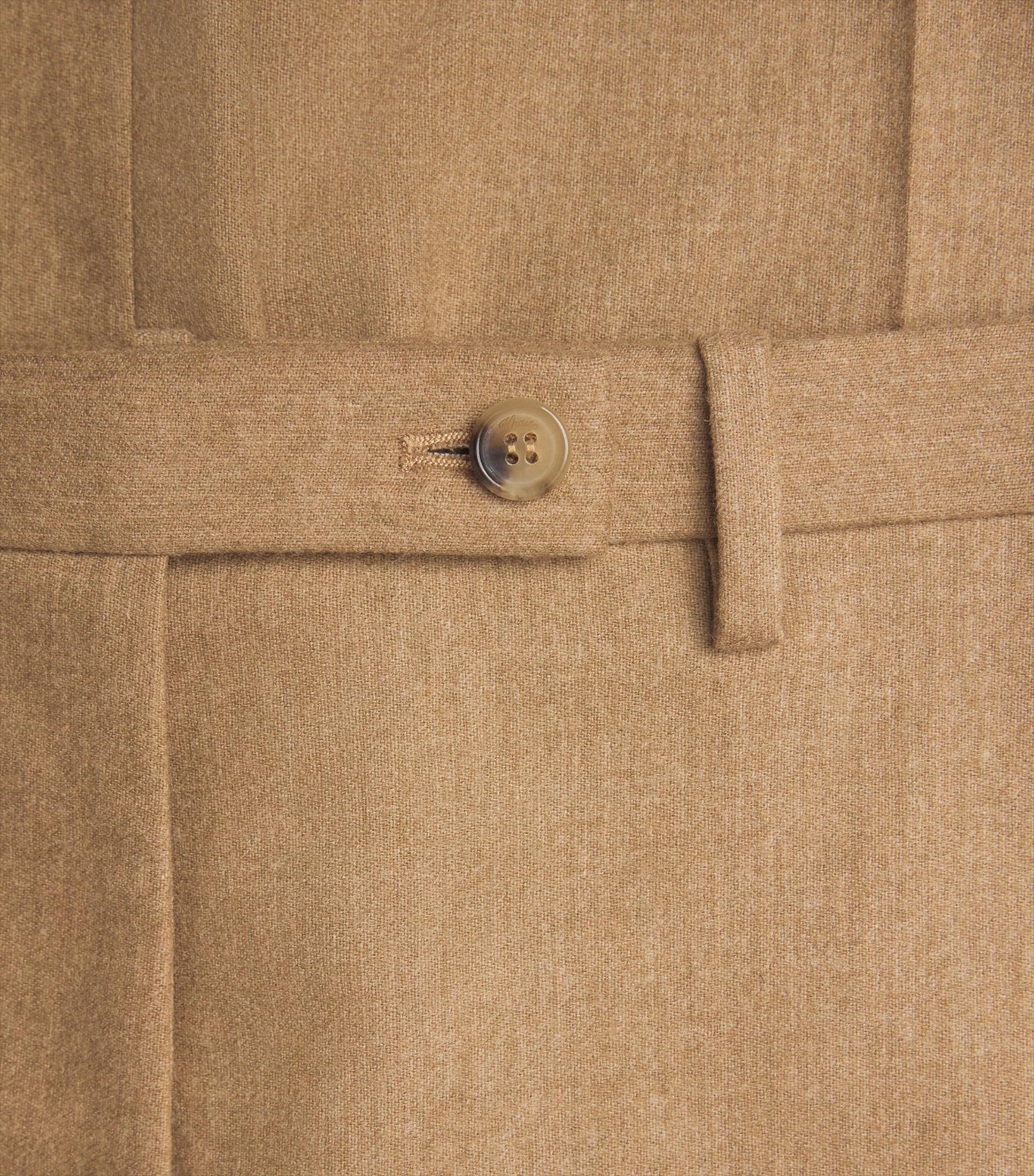 Khaite Womens Wool Hunter Straight Trousers Desert Sand Image 6