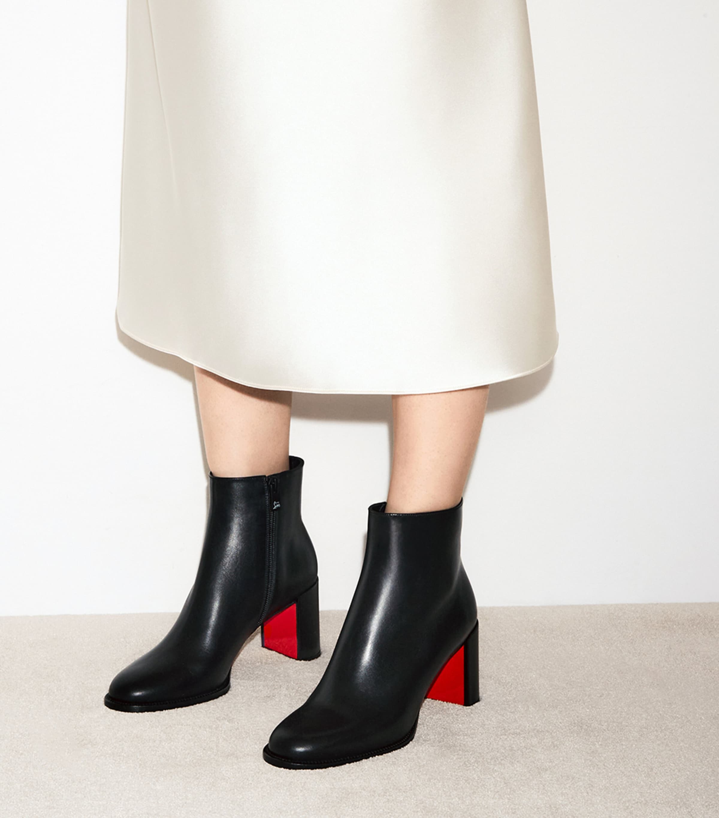 Adoxa Leather Ankle Boots 70 BK01 Image 2