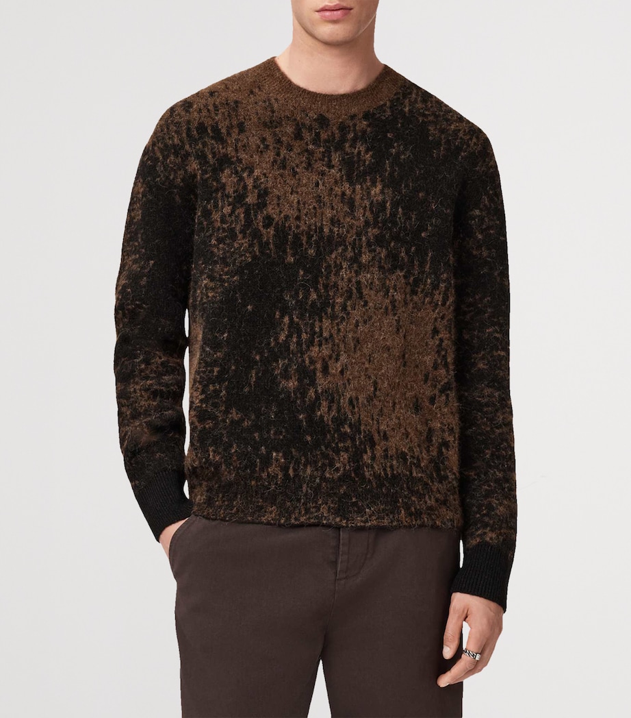 Wool-Blend Jacquard Storm Sweater BROWN Image 4