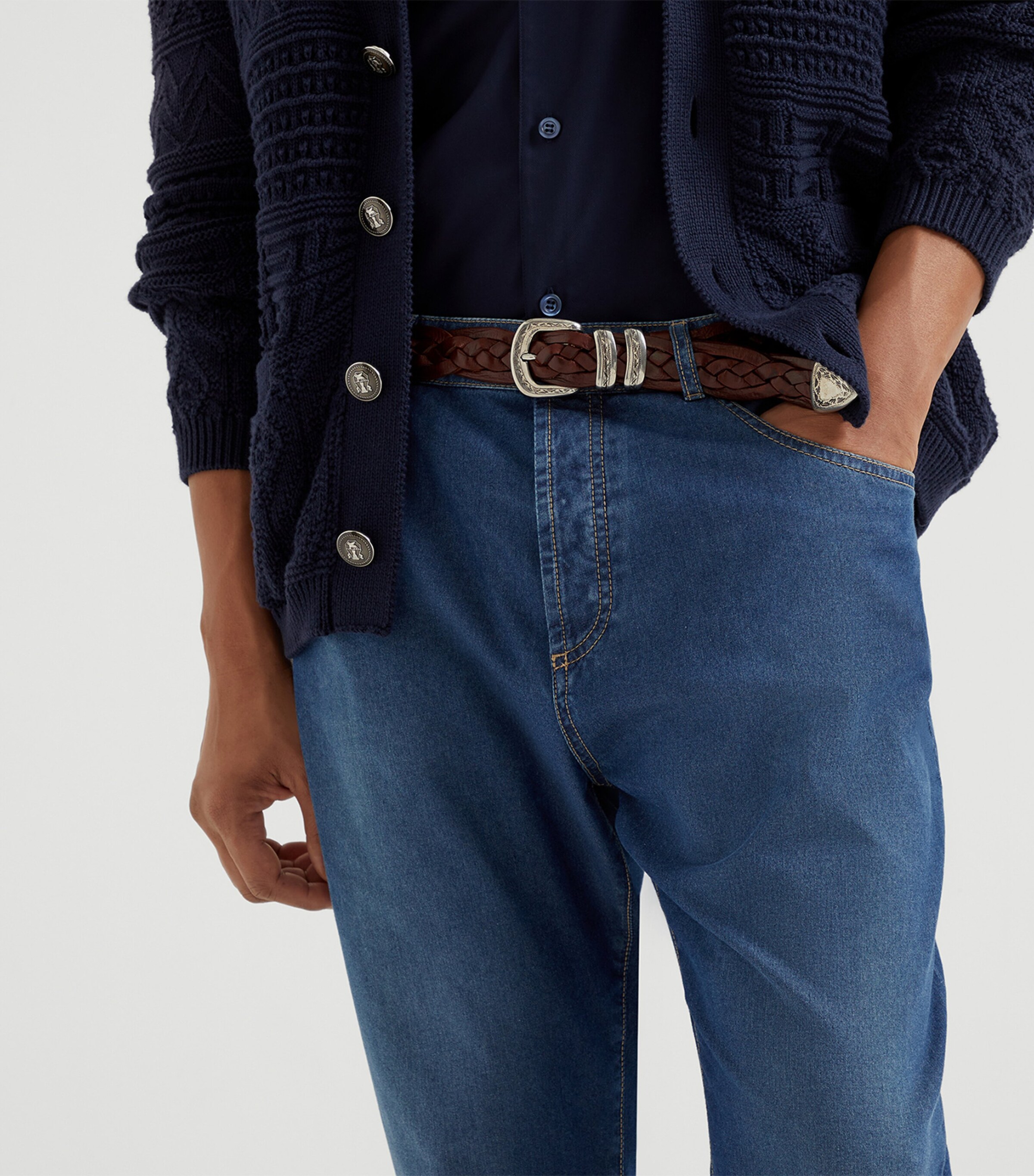 BRUNELLO CUCINELLI コットンシルク スプリングコート ライト