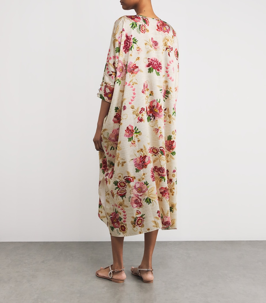 Printed Zante Midi Kaftan FARINIFERA AOP PINK Image 3