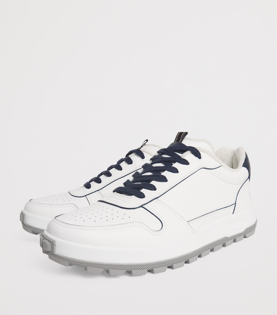 Leather Crossing Sneakers 9040 Image 3