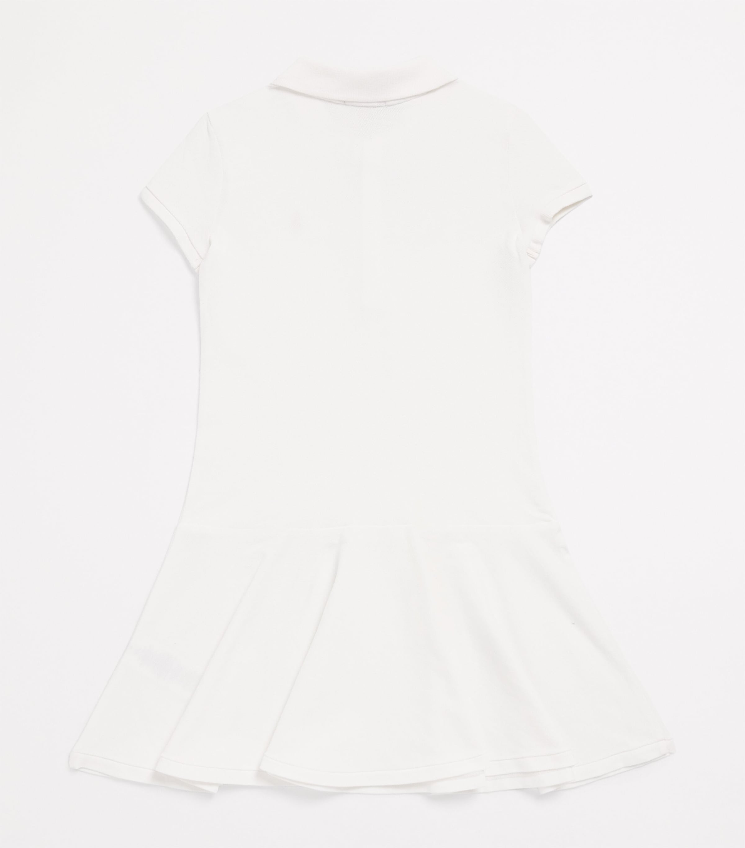 Stretch-Cotton Polo Shirt Dress (2-7 Years) WHITE Image 2