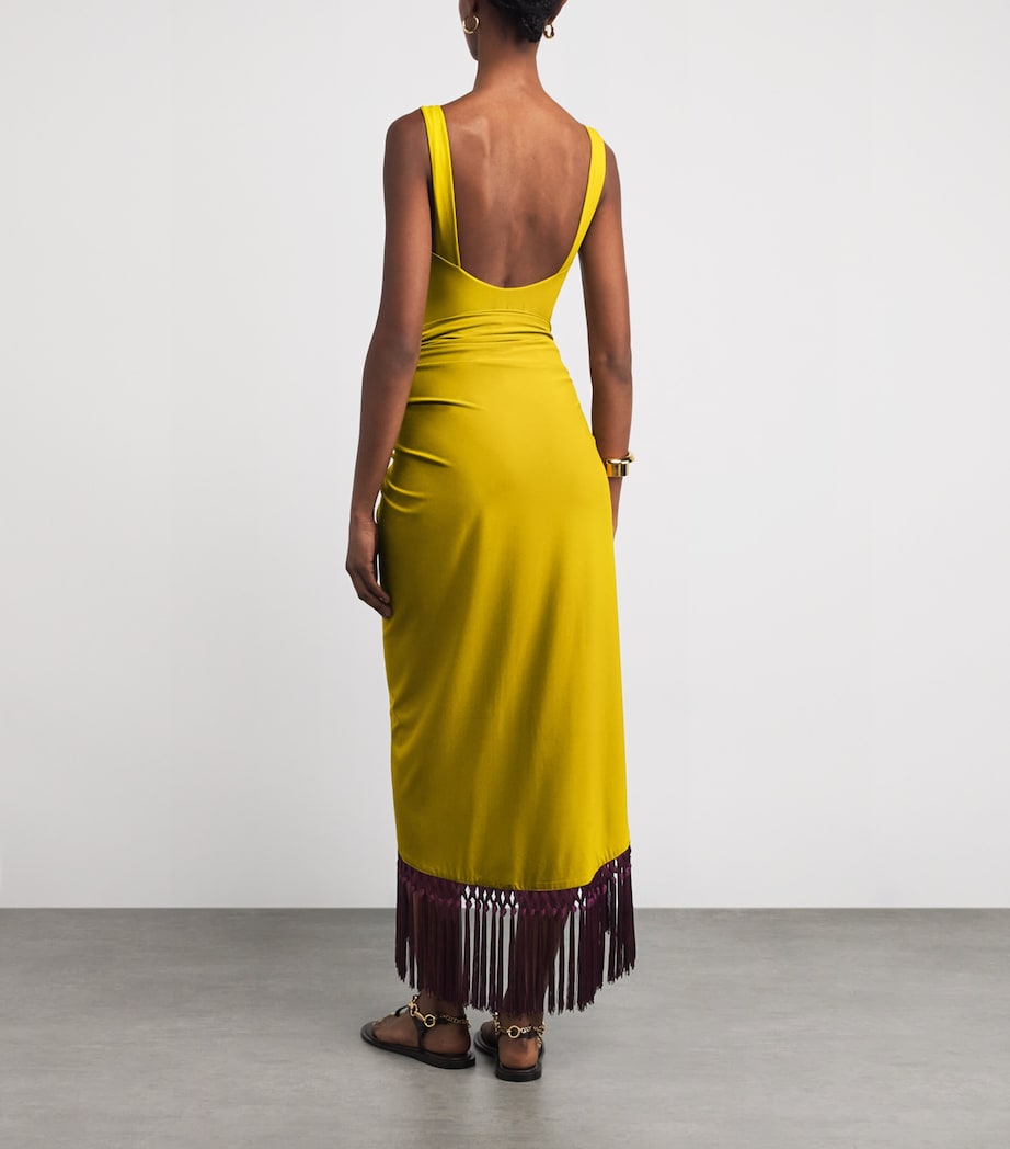 Lido Swimsuit and Pareo Set CHARTREUSE-PLUM Image 3