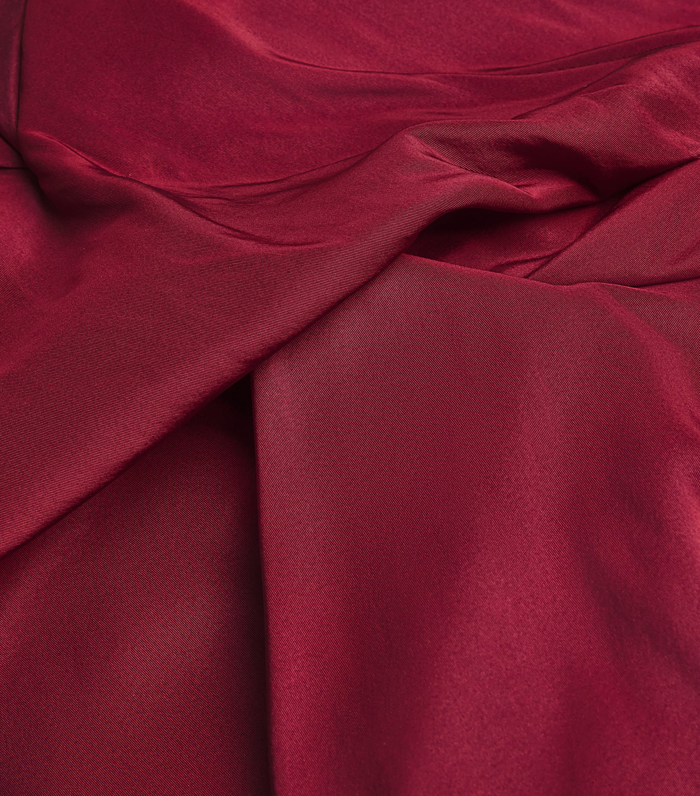 Faille Draped Tabitha Gown I406 BURGUNDY Image 5