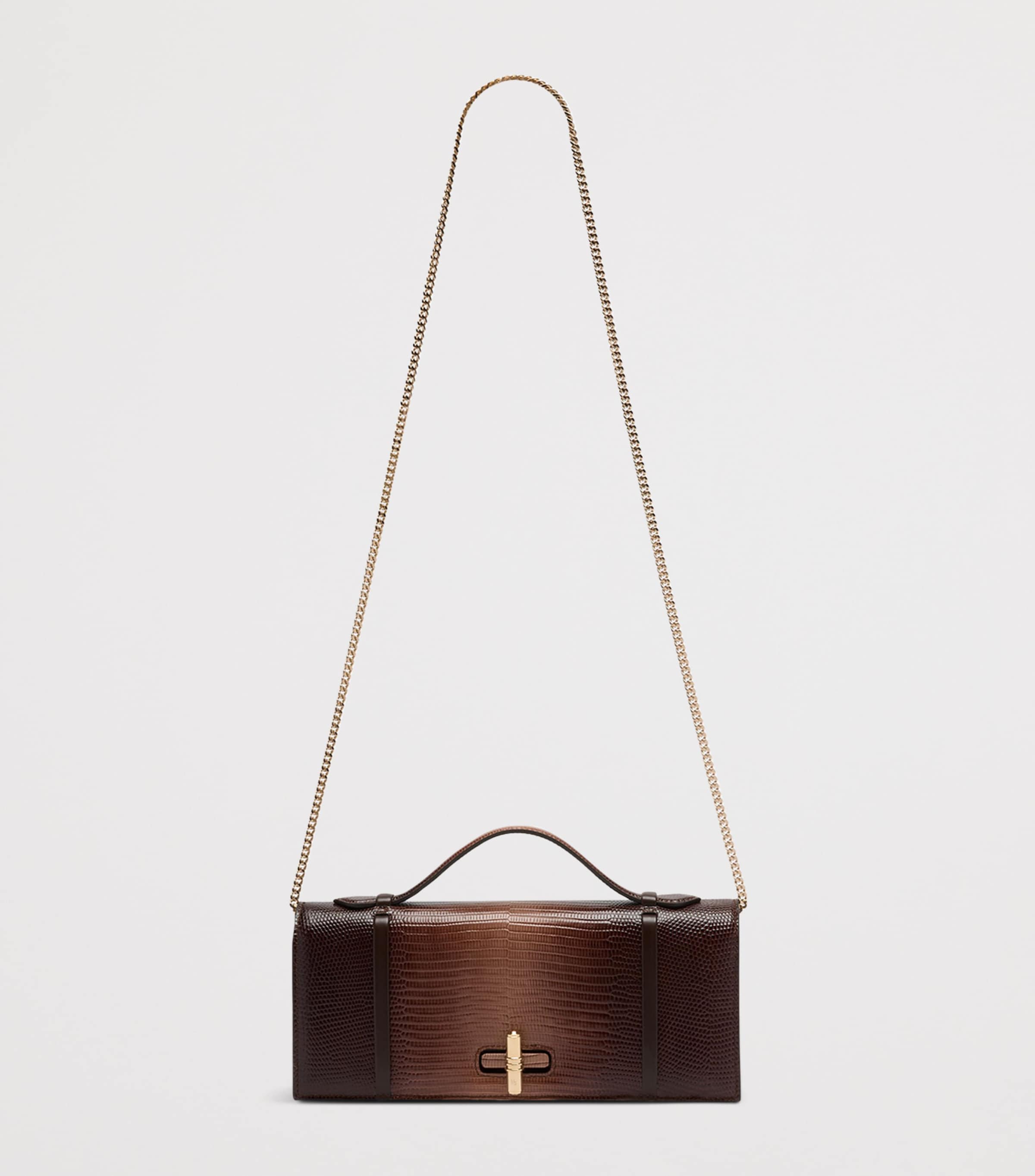 Malone Souliers Gradient Leather May Clutch Bag Taupe Image 5