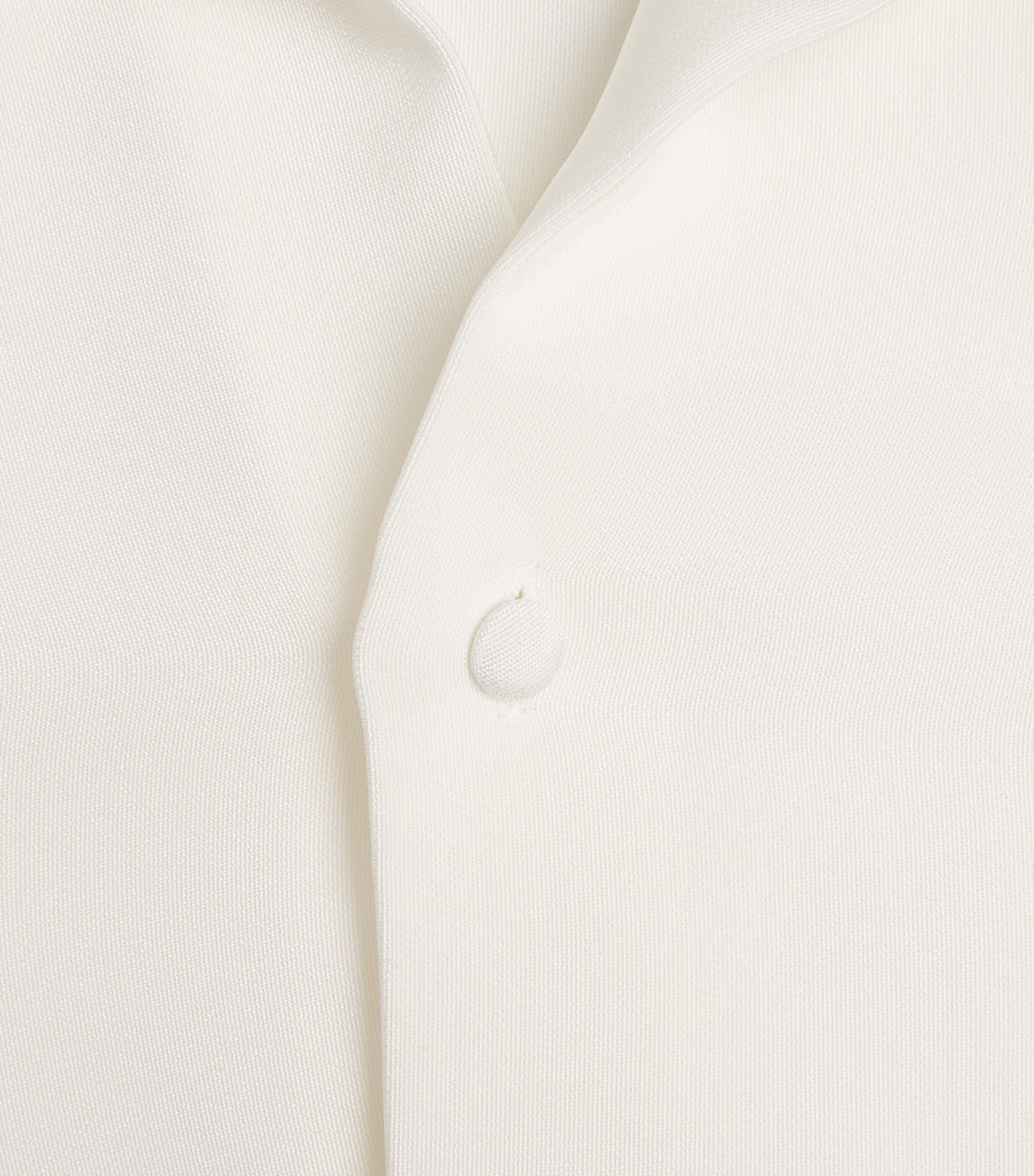 Silk Longline Shirt WHITE Image 5