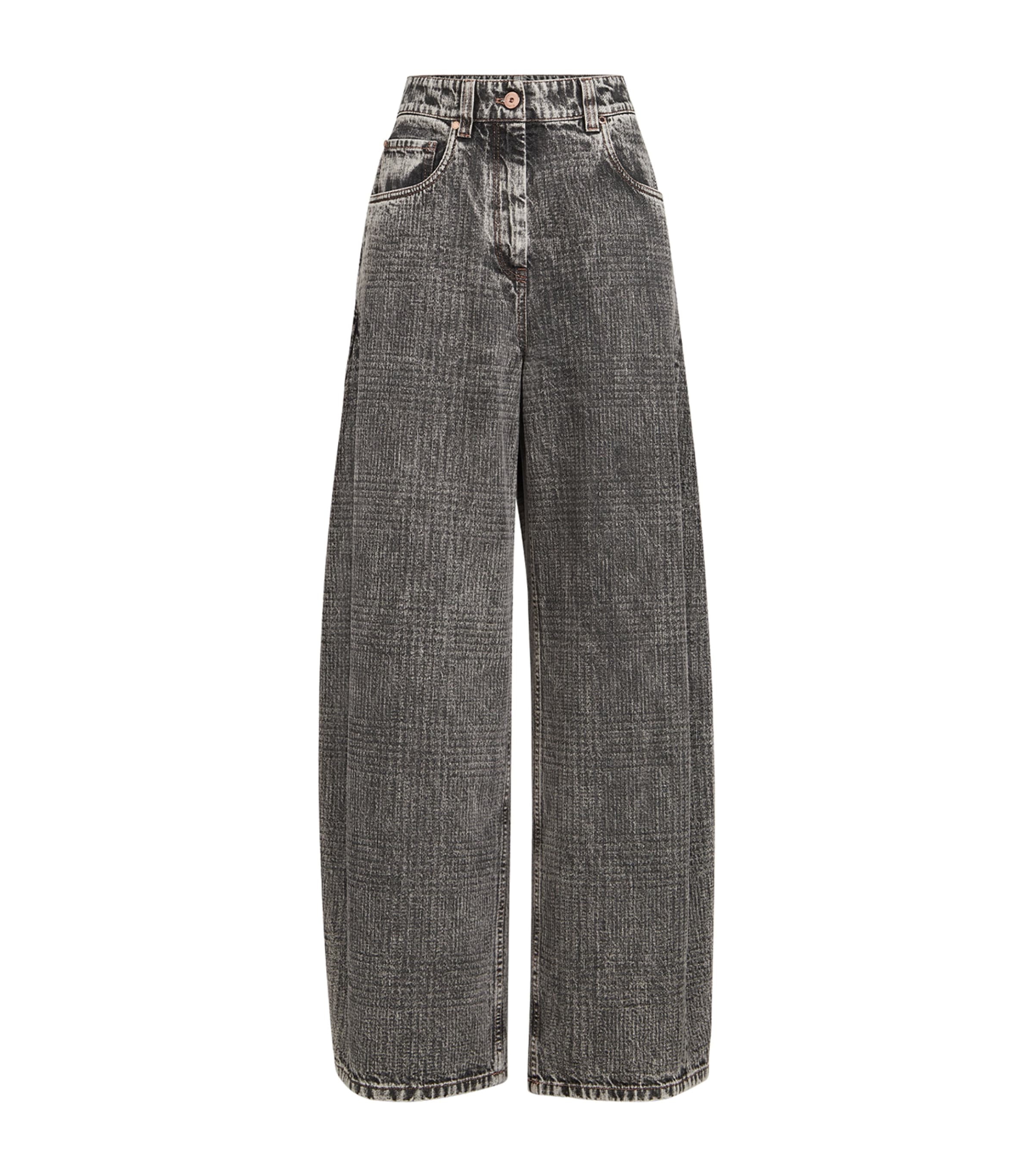Brunello Cucinelli Womens Loose Barrel Jeans Image 1