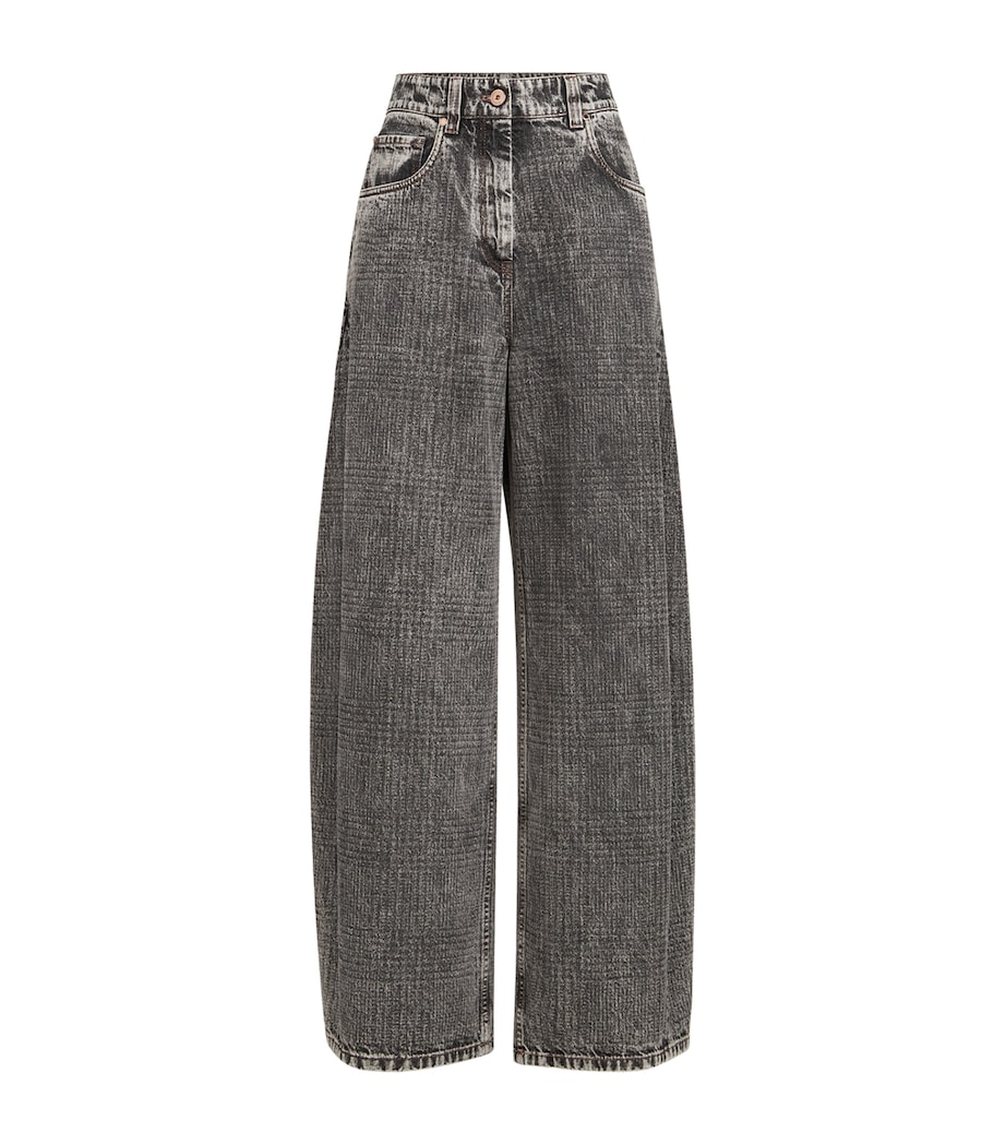 Brunello Cucinelli Womens Loose Barrel Jeans Image 1