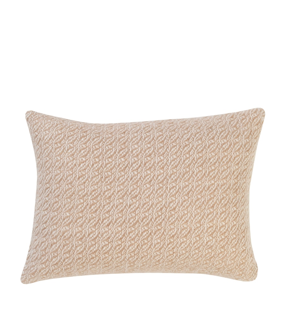 Araminta Campbell Alpaca-Blend Fern Cushion (30cm x 45cm) Caramel Image 1