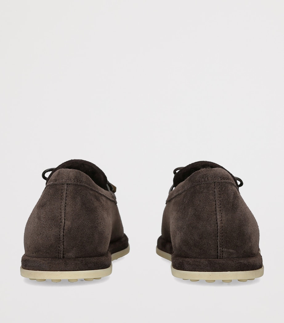 Tod's Suede Gomma Slippers Dark Brown Image 4