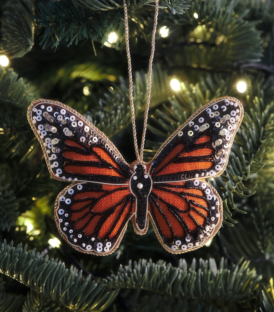 Katie Larmour Butterfly Monarch Tree Decoration Orange Image 2