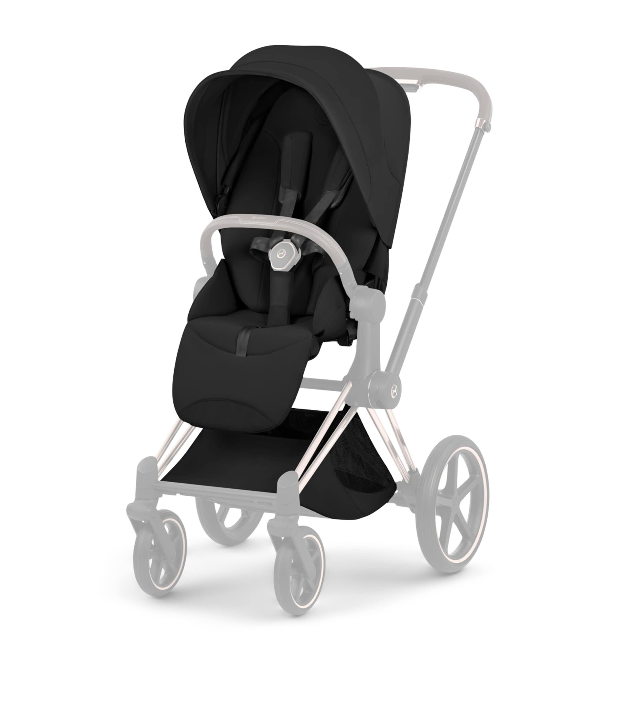 Cybex MIOS Pushchair Seat Pack - Platinum Style Collection Sepia Black Image 1