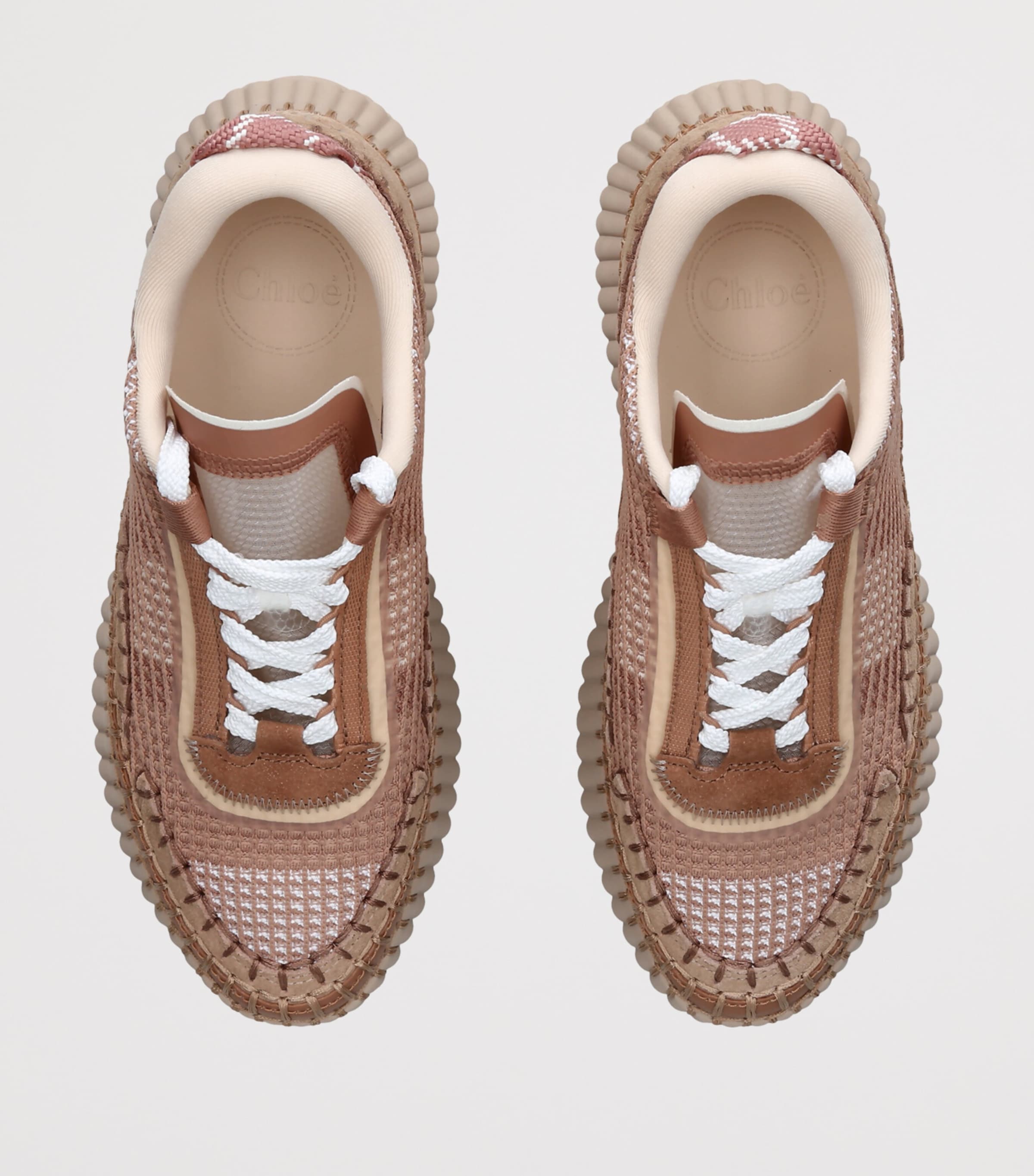 Chloé Nama Runner Sneakers Blush Image 4