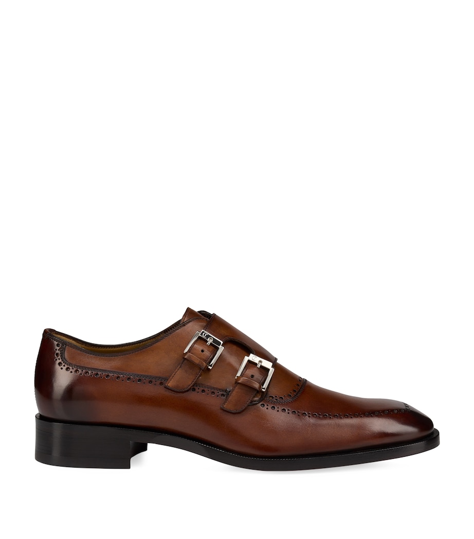 Sartok Leather Monk Shoes BWI3 Image 1