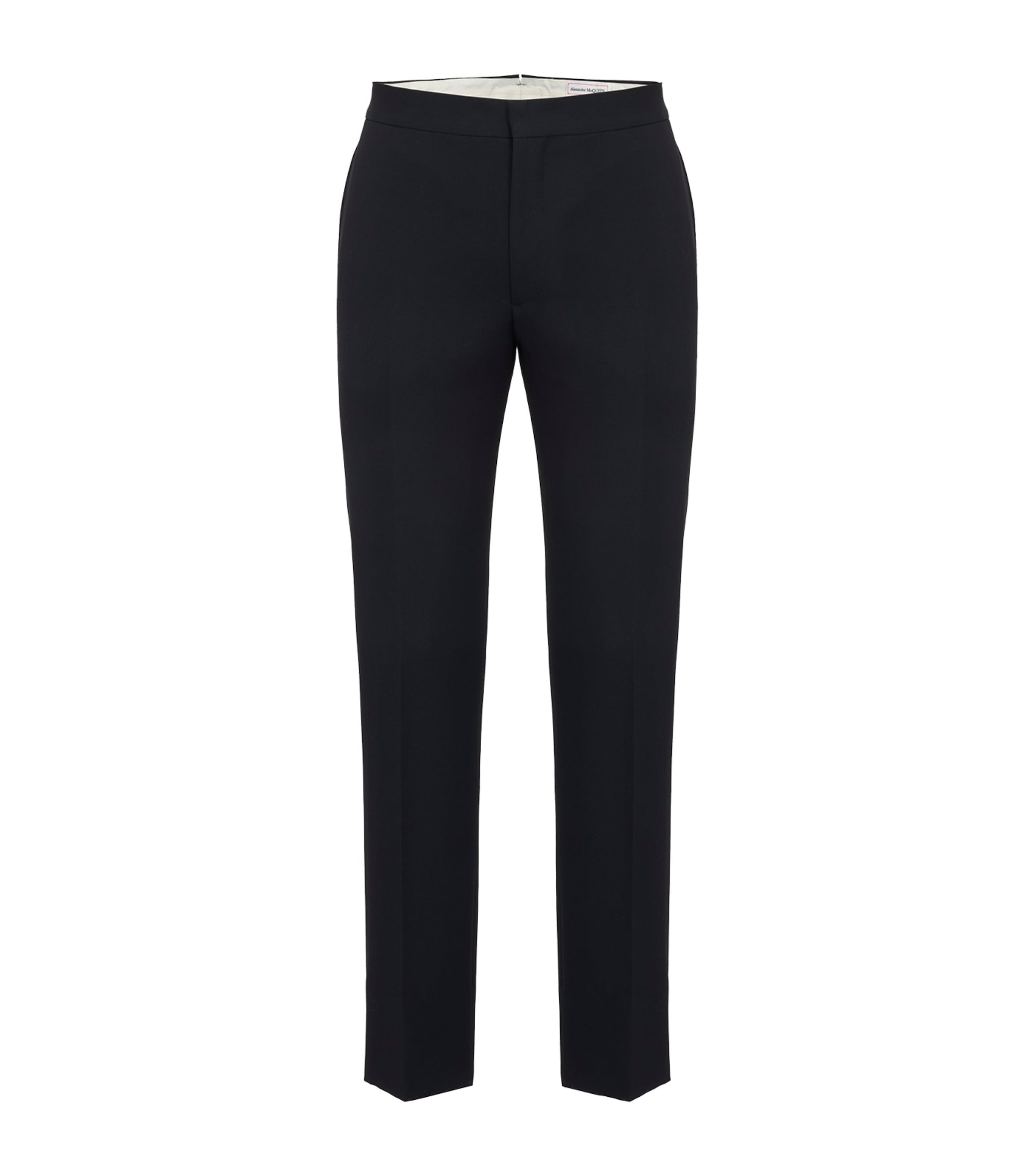 Alexander Mcqueen Tailored Cigarette Trousers In Black