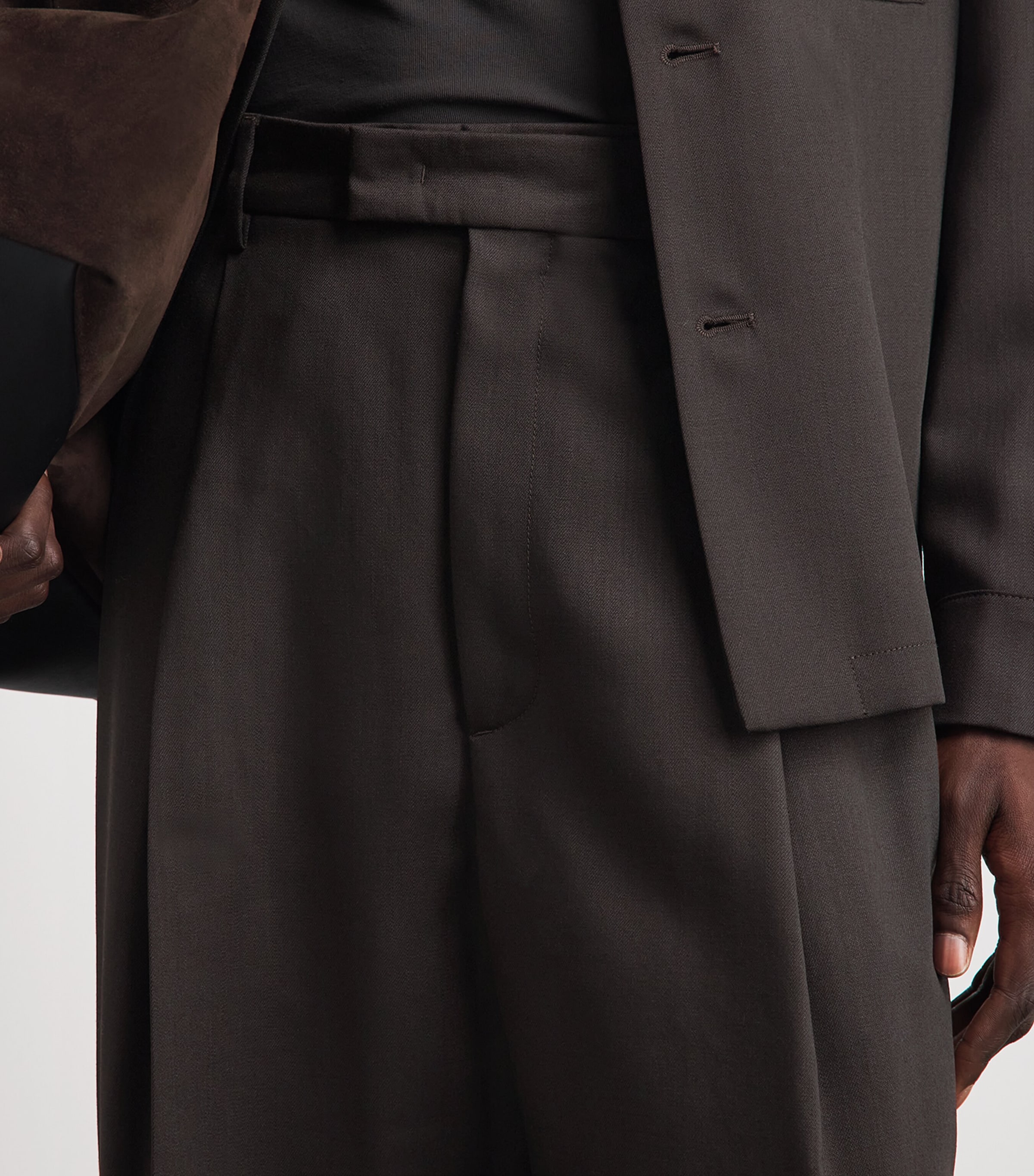 Barena Mens Virgin Wool Pleated Trousers Bruno Image 3