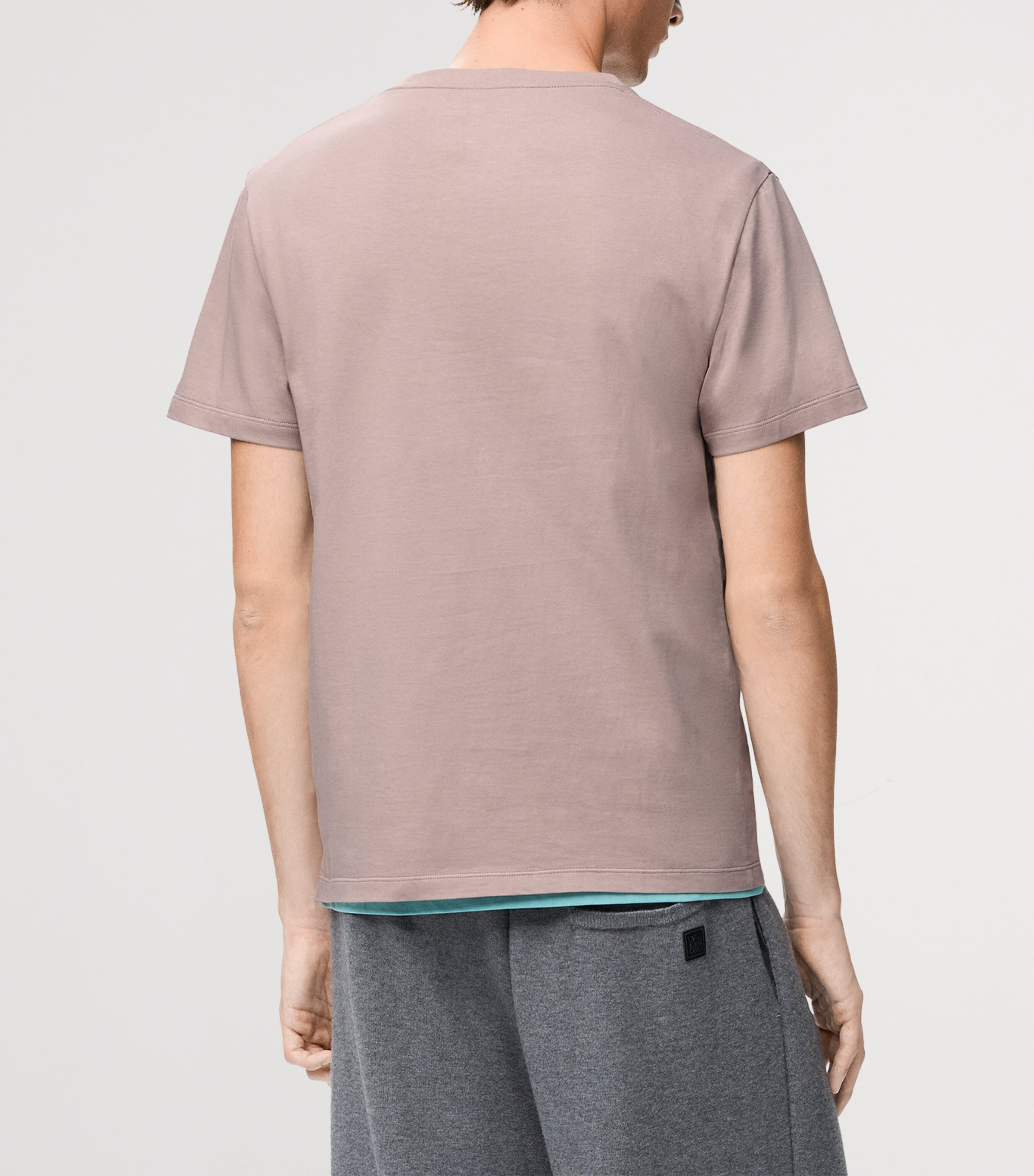 Cotton Anagram T-Shirt LIGHT PINK Image 4