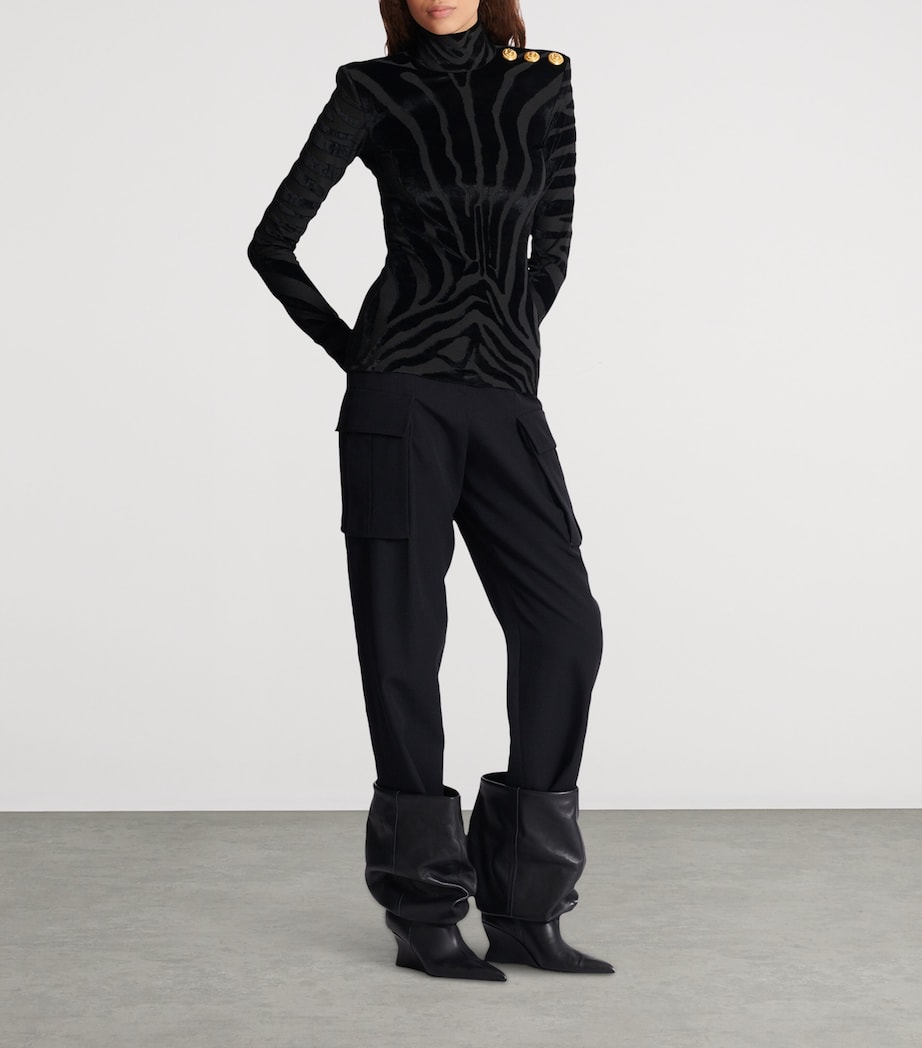 Zebra-Print Top 0PA NOIR Image 6