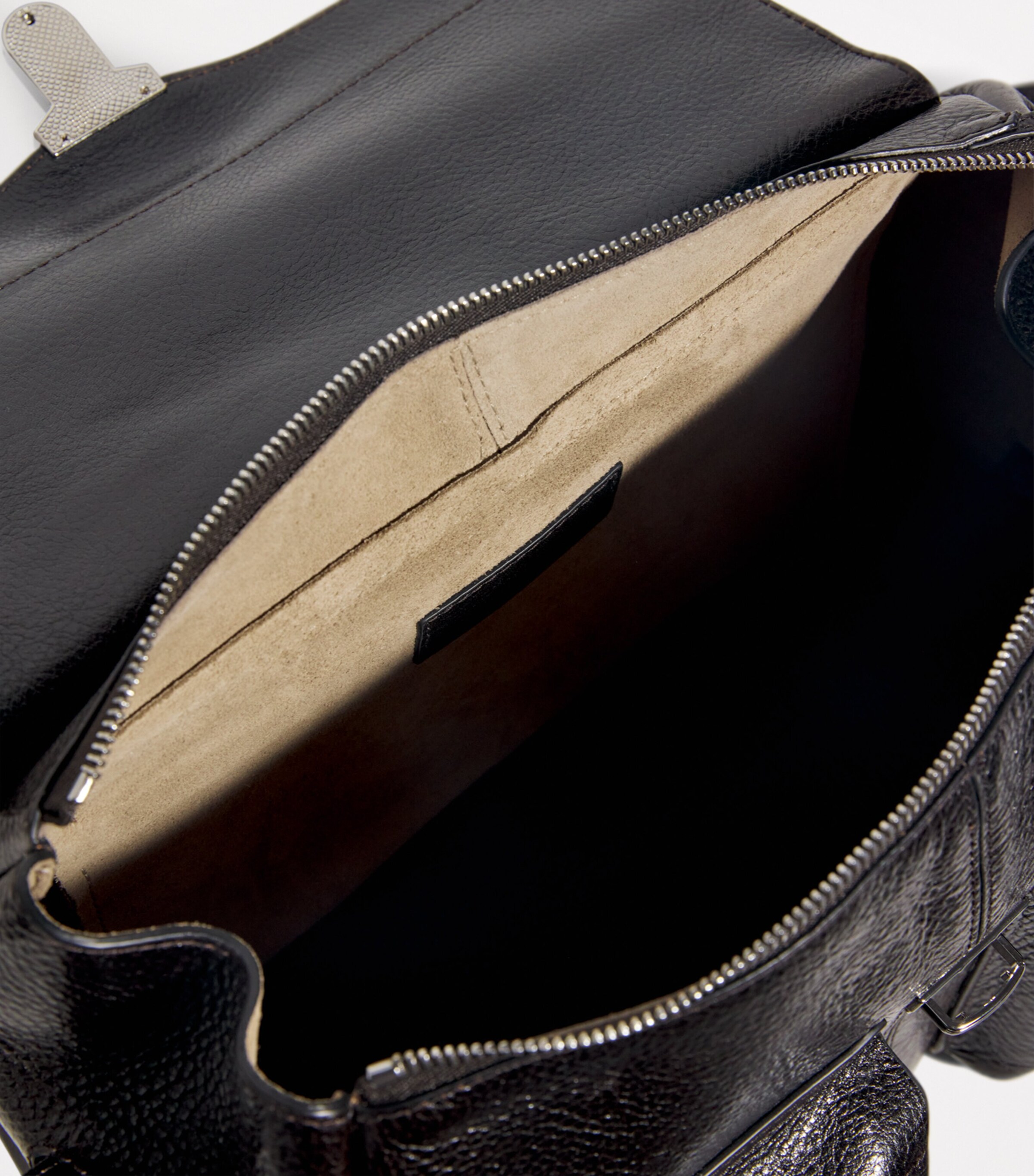 Medium Leather Gear Shoulder Bag BR495/ESPRESSO Image 4