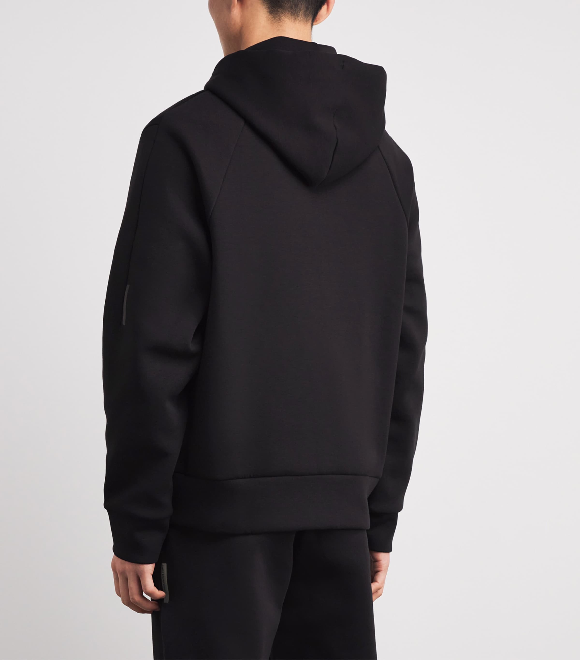 Focus Tech Zip-Up Hoodie BLACK Image 4