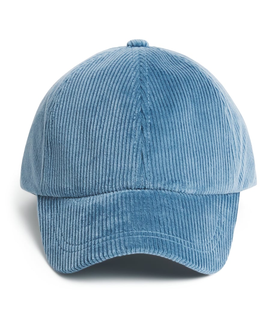 Corduroy Signature Stripe Cap 43_GREYISH BLUE Image 1