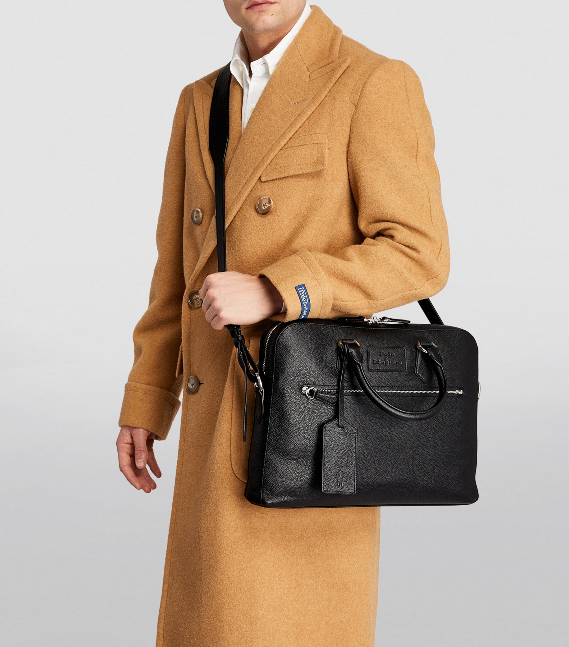 Polo Ralph Lauren Pebbled Leather Briefcase Harrods US