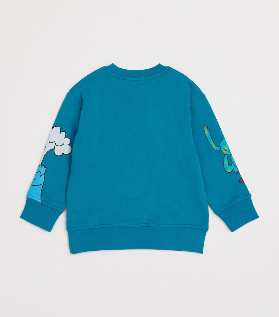 Cotton Graphic Sweatshirt (3-14 Years) 60PBLU Image 2