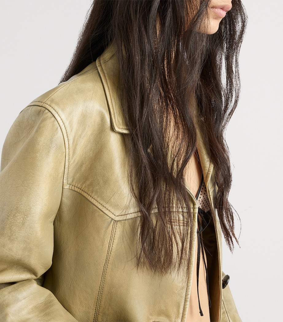 Prada Womens Nappa Leather Jacket Image 4