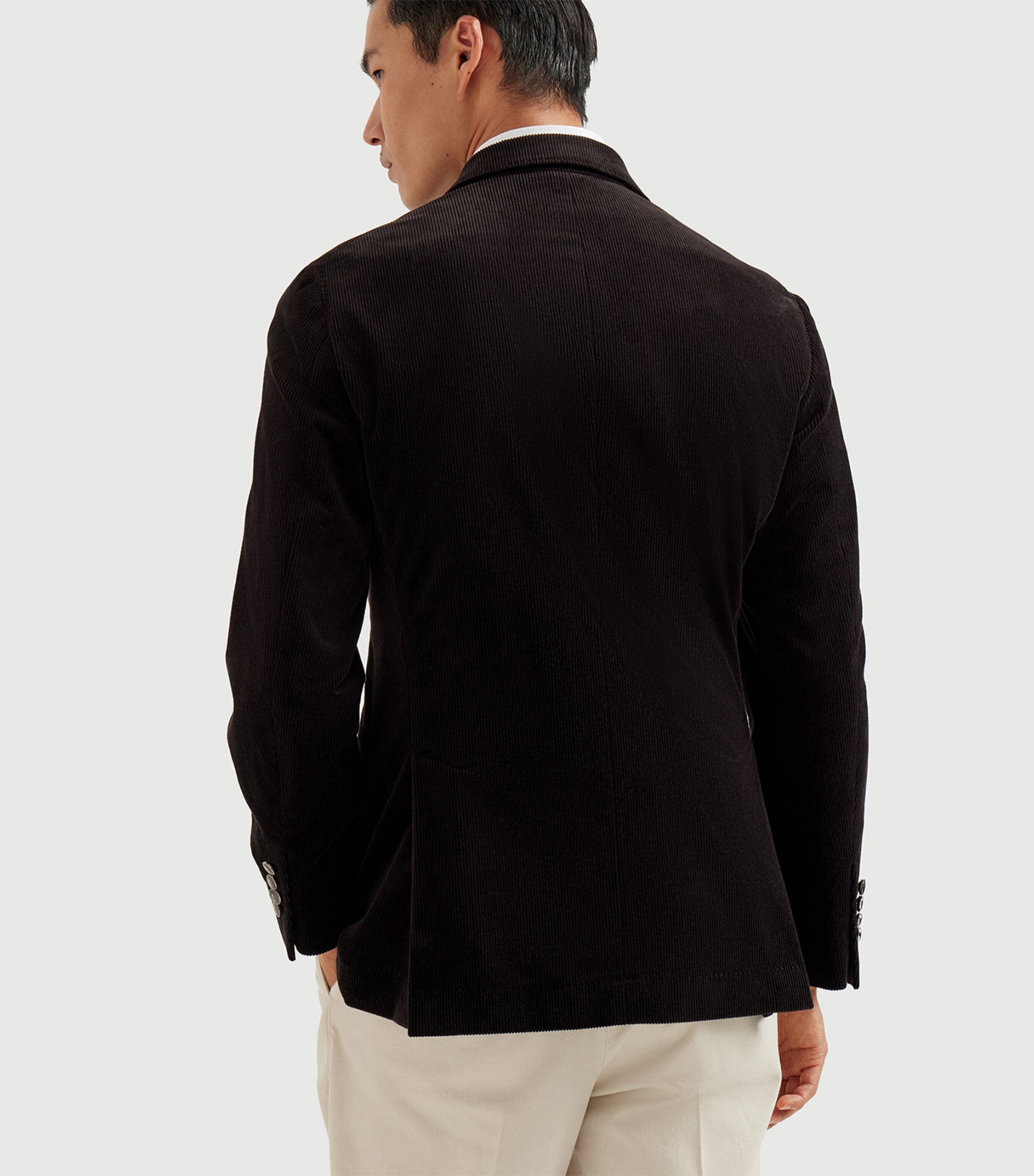 Cotton-Cashmere Corduroy Deconstructed Blazer C101 Image 3