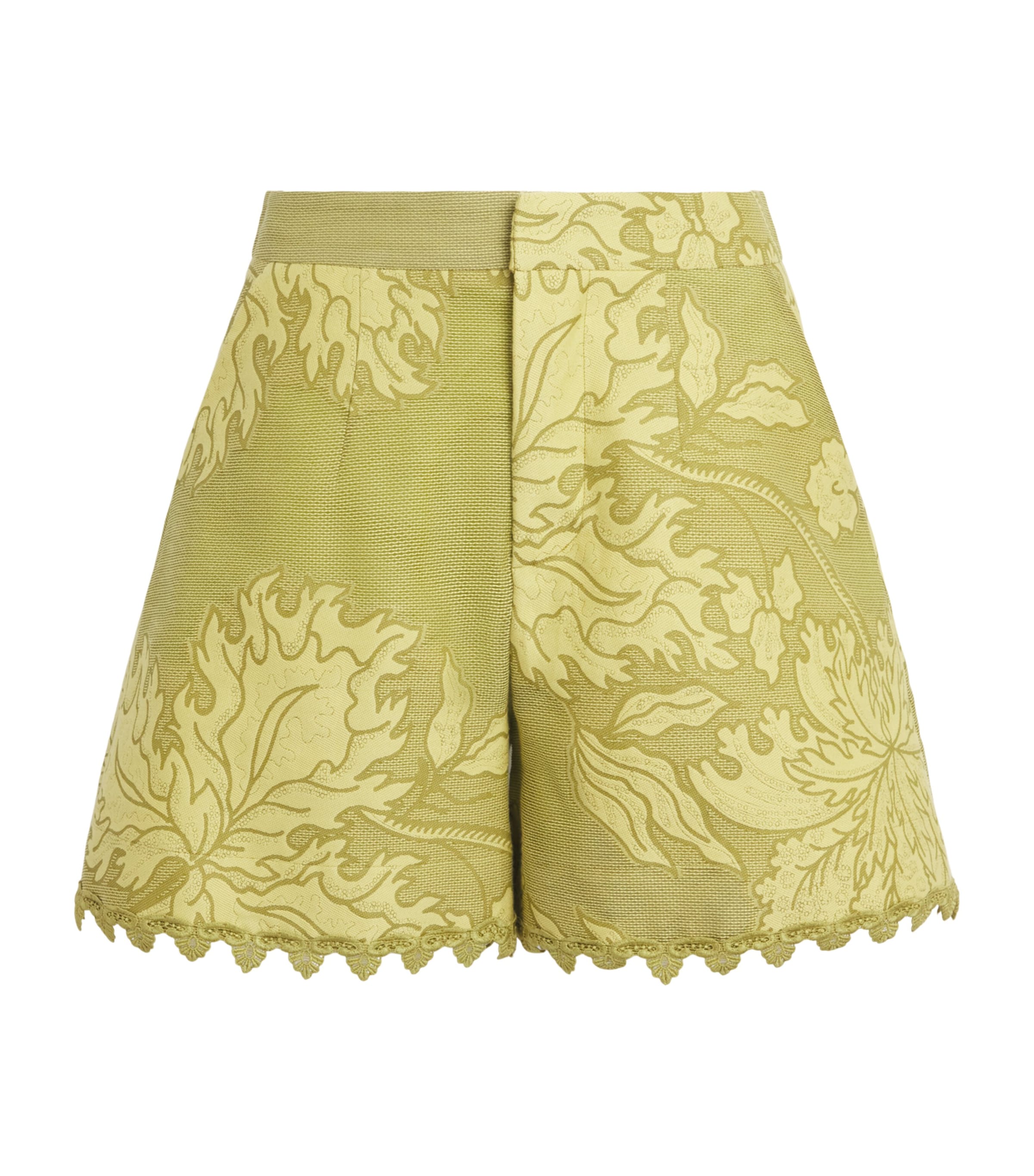 La Doublej Womens Cotton-Silk Jacquard Shorts Jcqrd Fl Cpé Image 1