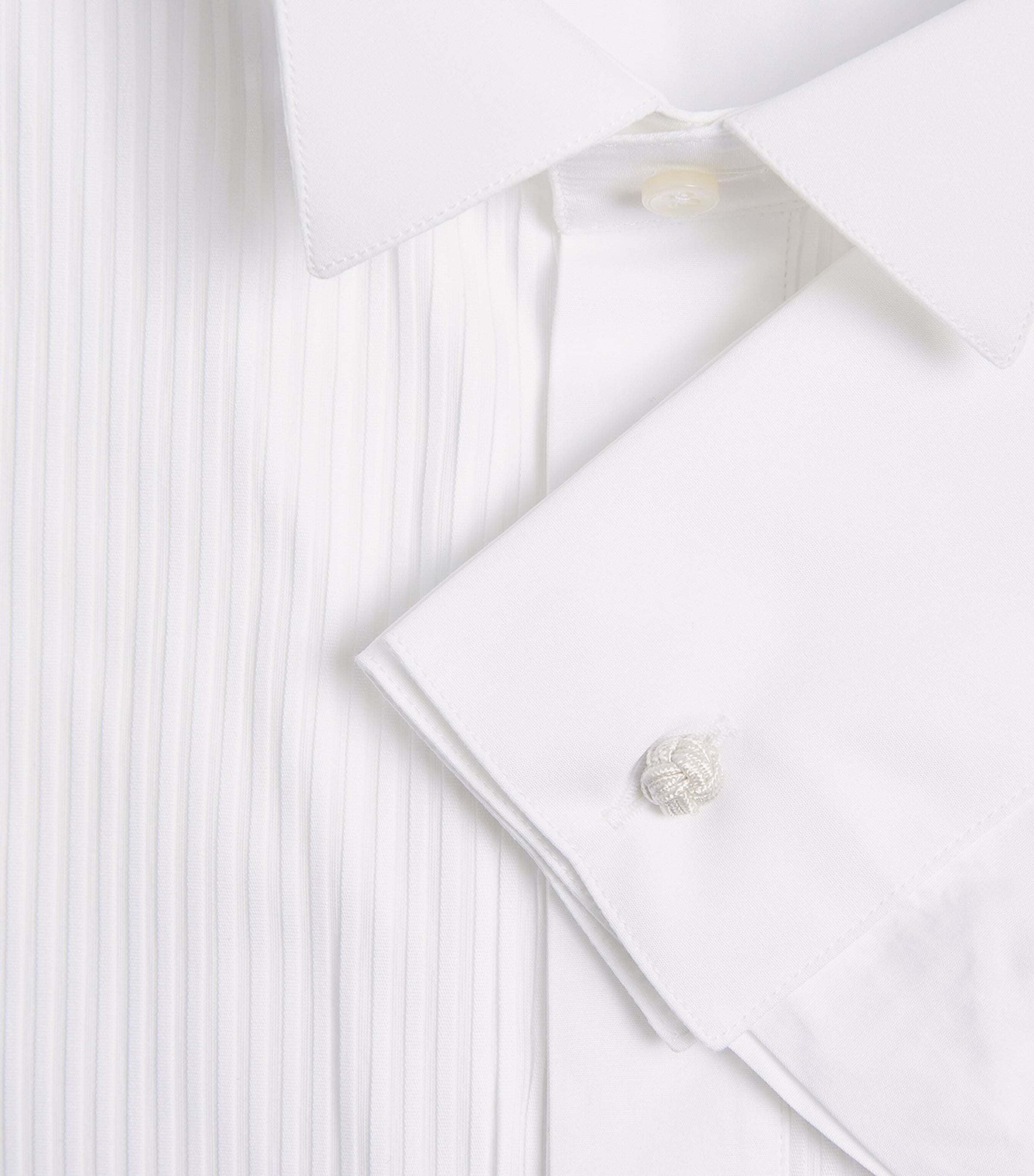 Pal Zileri Mens Cotton Wingtip Collar Shirt White Image 6
