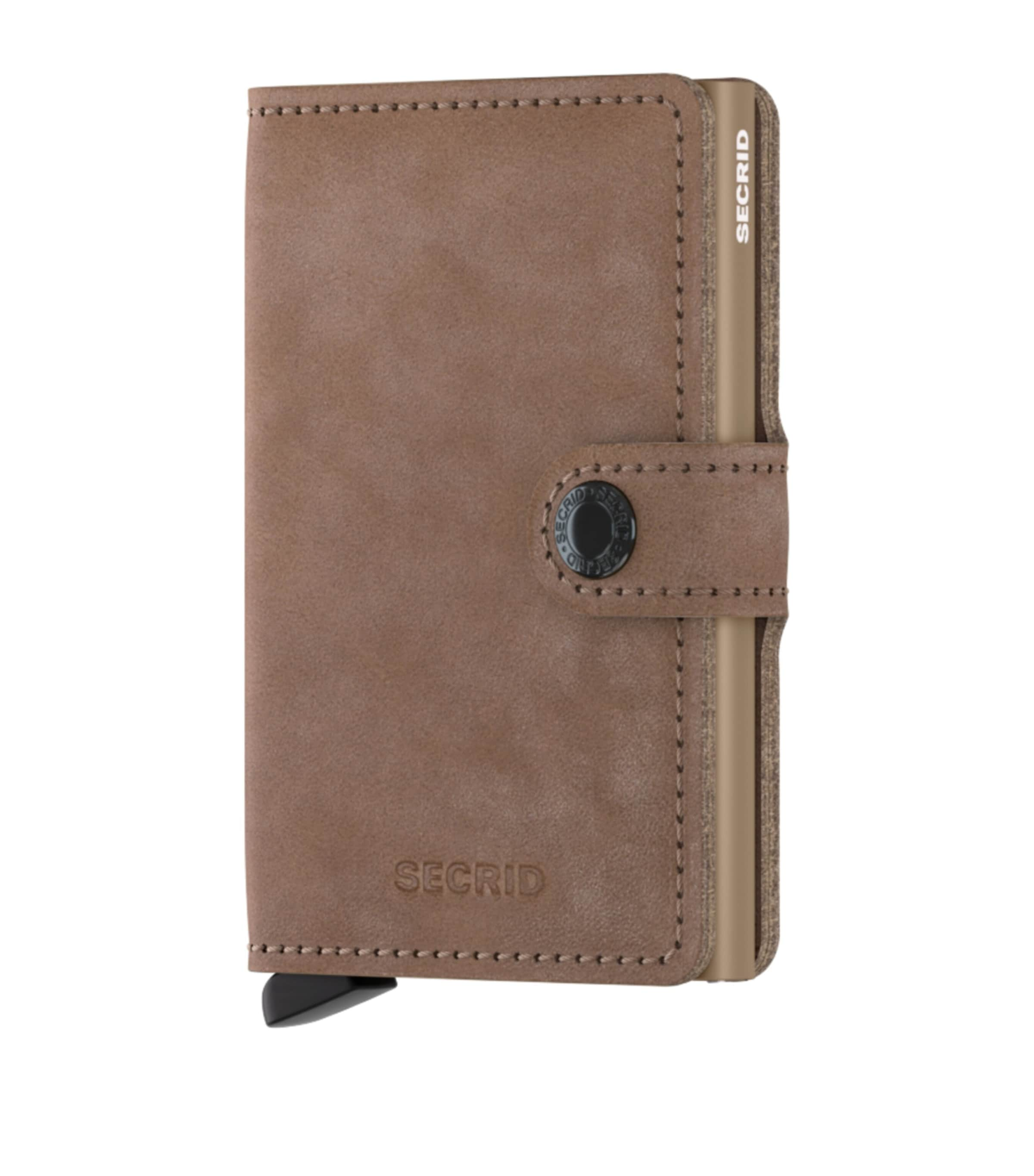 Shop Secrid Leather Vintage Miniwallet In Brown