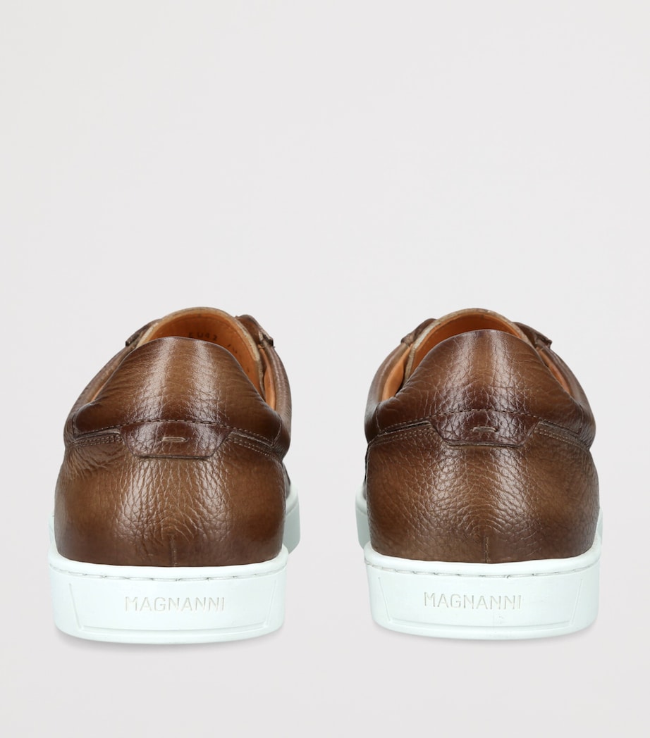 Leather Laceless Sneakers TAN Image 2