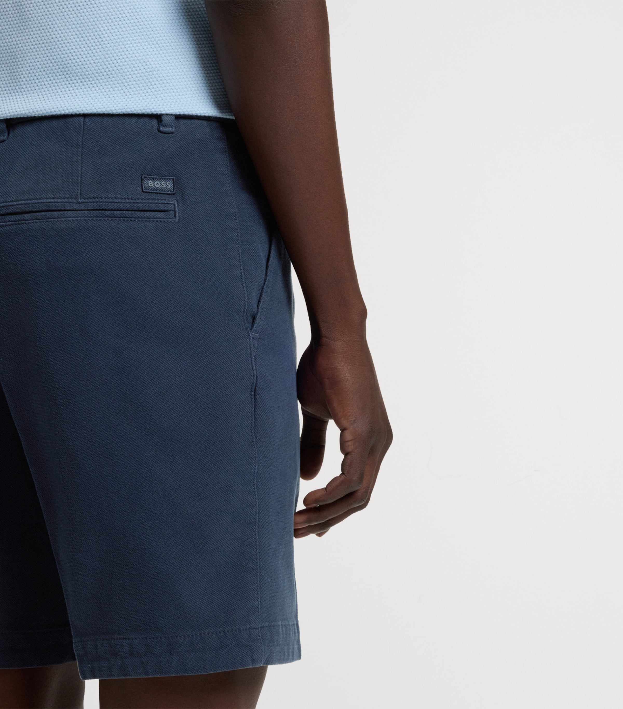 Stretch Cotton Slim-Fit Shorts 404 Image 5