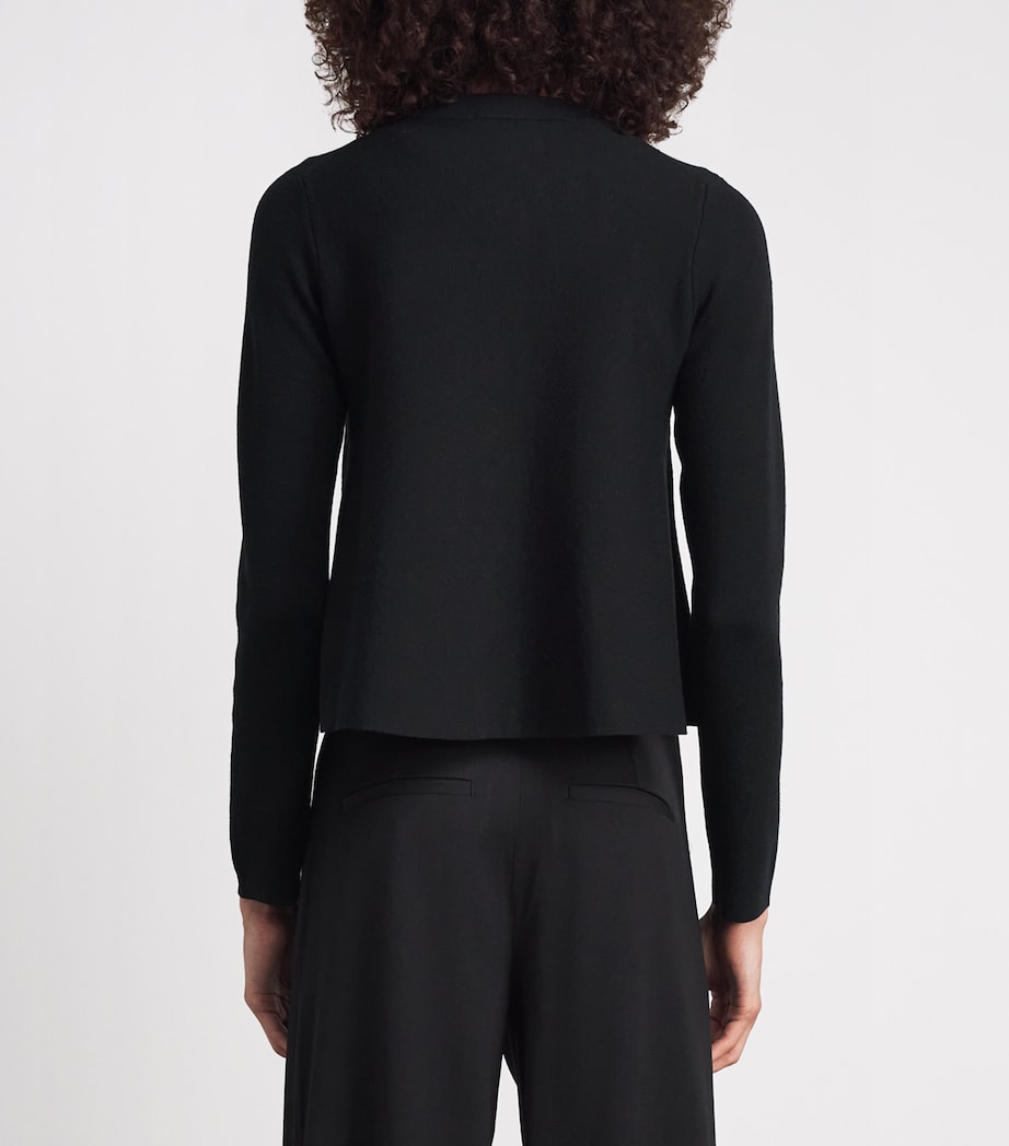 ME+EM Womens Wool-Blend Swing Cardigan Black Image 5