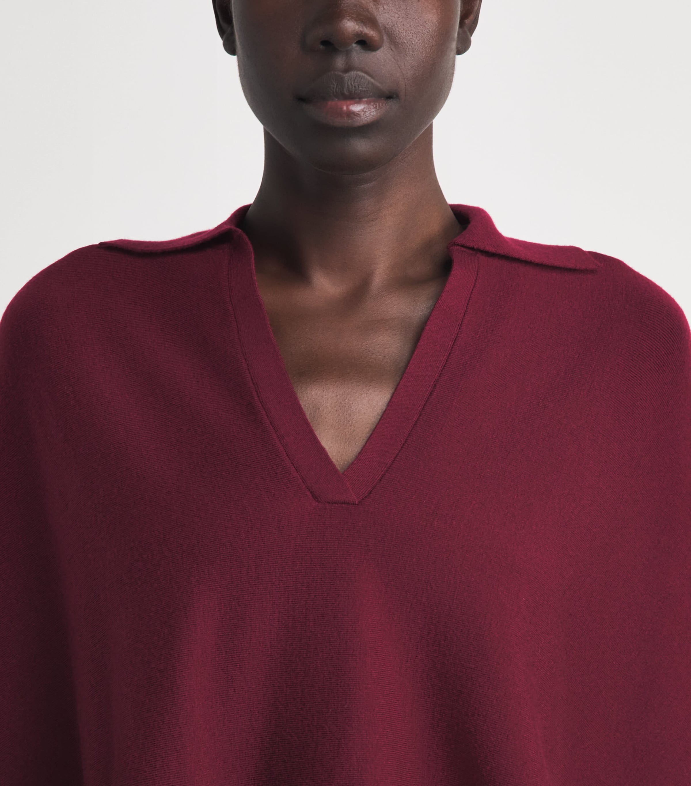 Simkhai Womens Wool Layered Vinna Sweater Fig Image 3