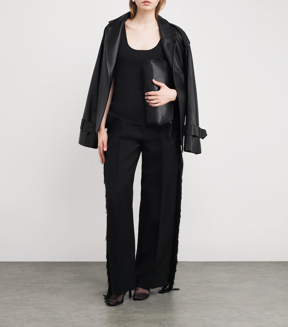 Rib-Knit Tank Top BLACK 001 Image 2