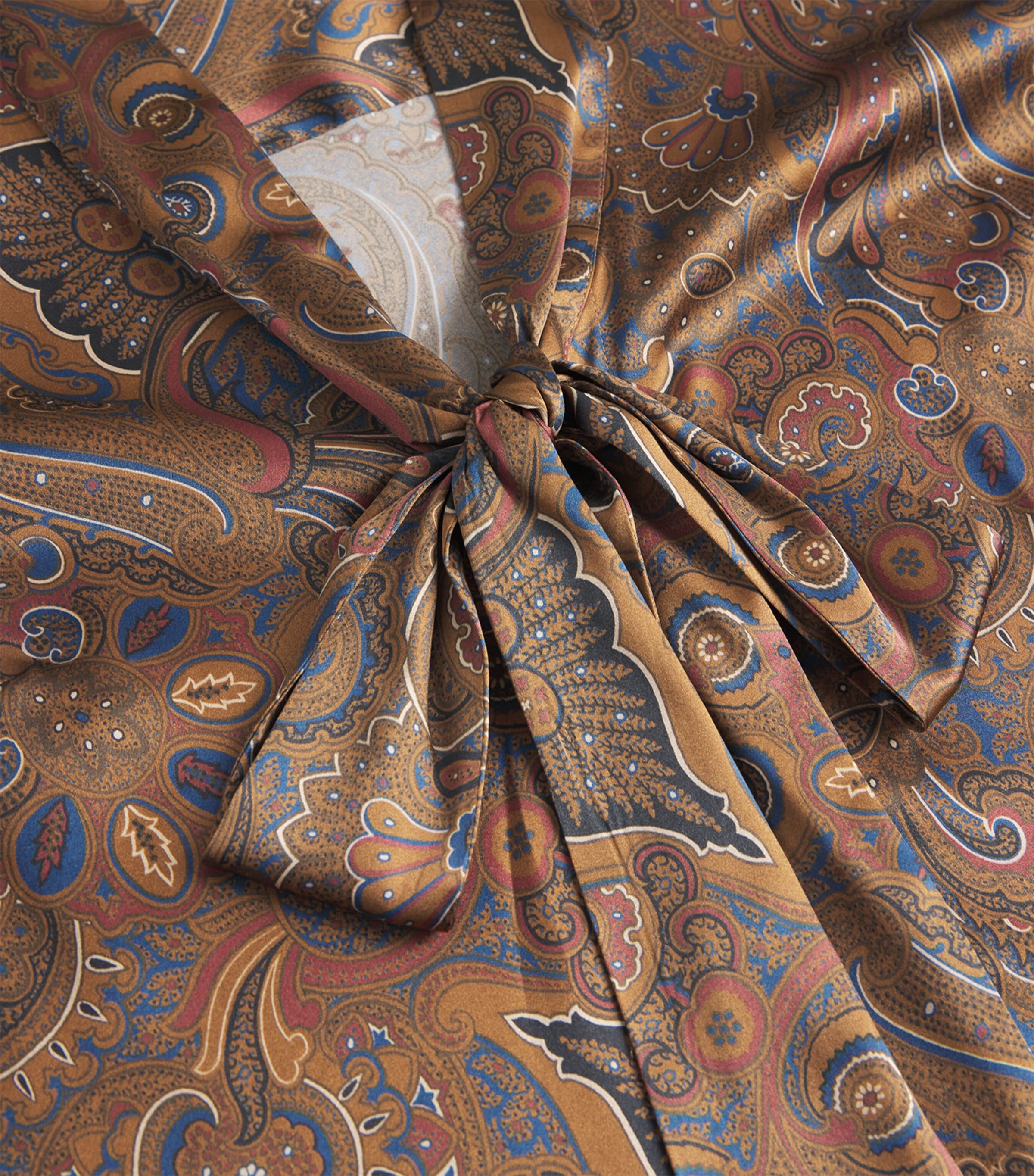 Stretch-Silk Paisley Francine Blouse N0990 WALNUT MULTI Image 5