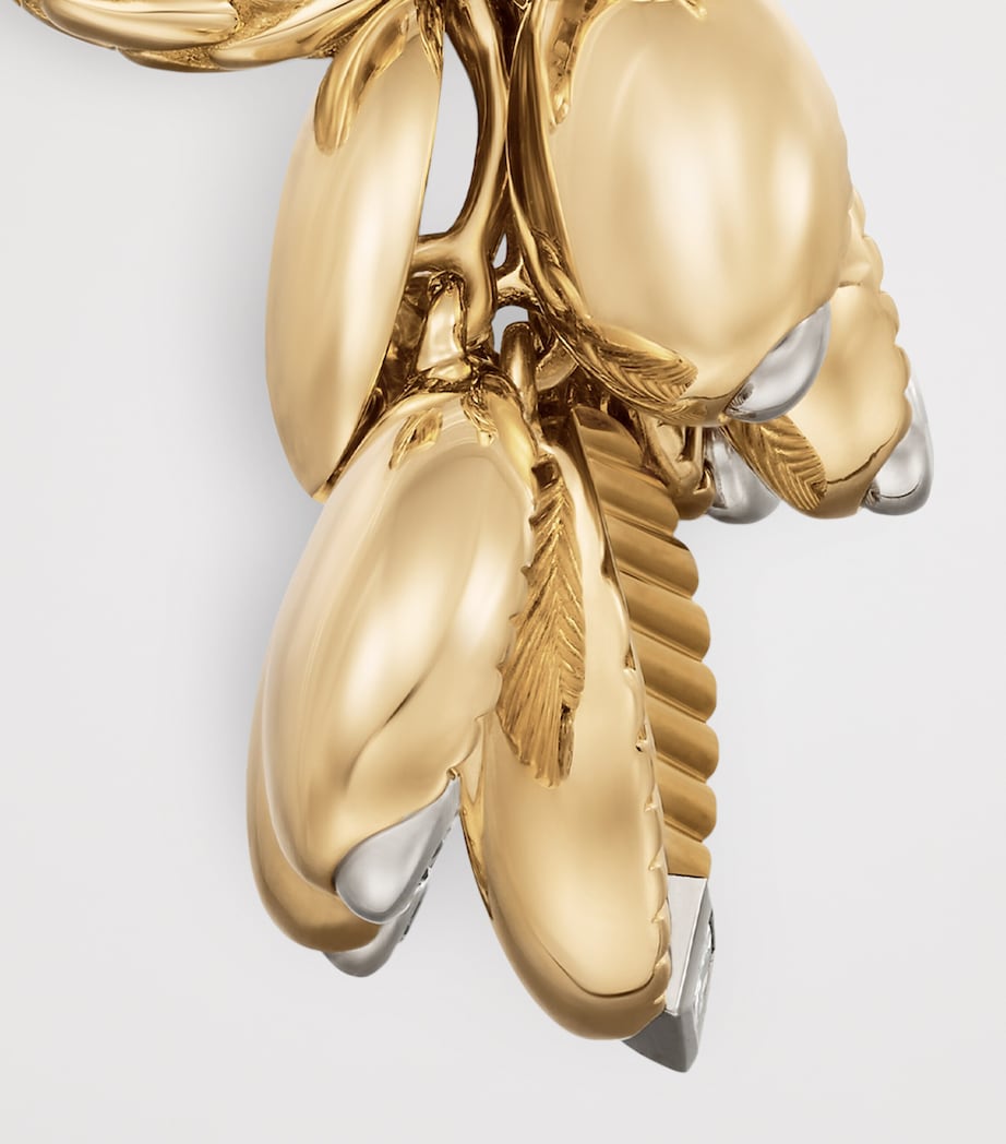 Cartier Yellow Gold and Diamond Grain de Café Earrings Yellow Gold Image 6