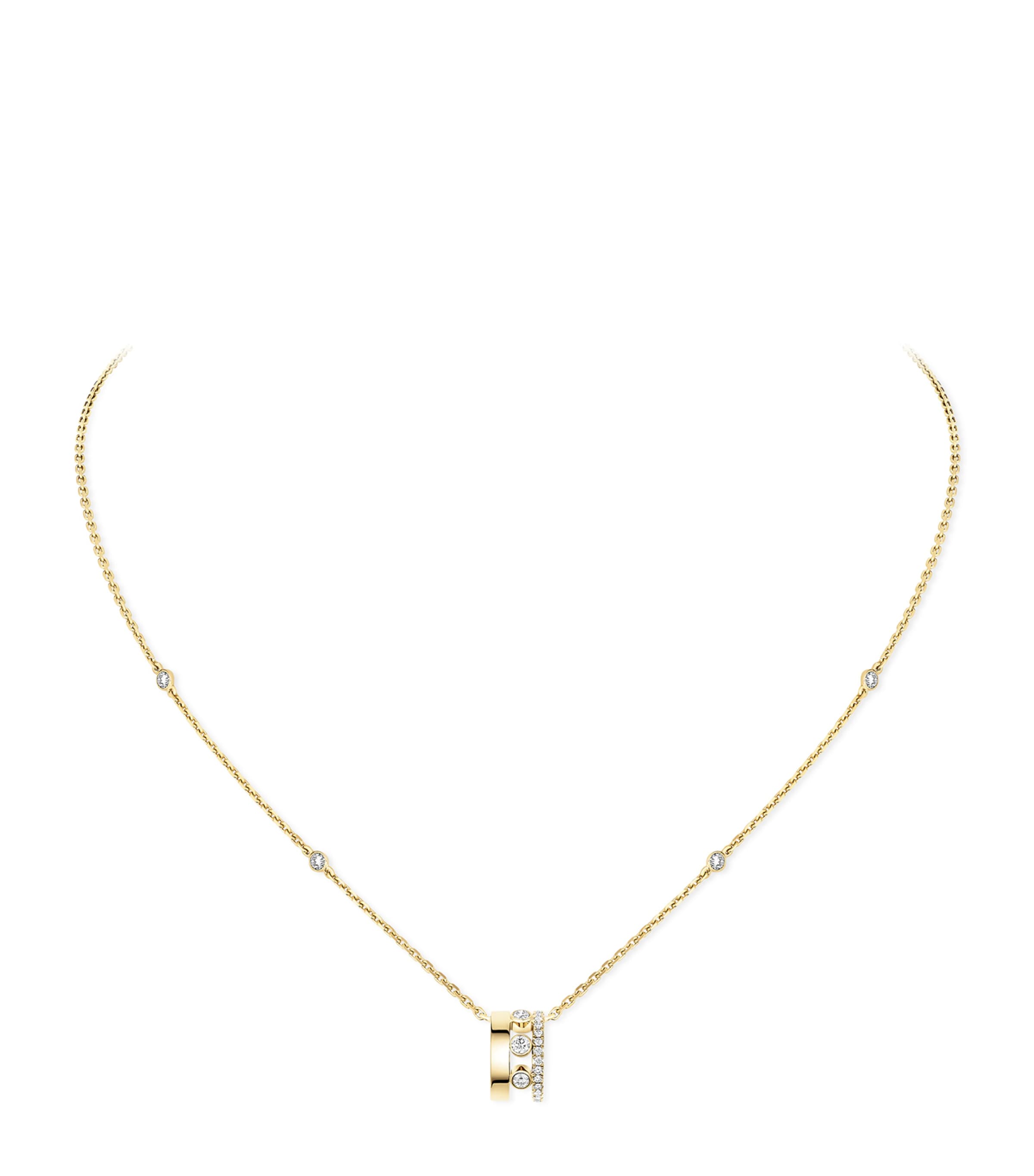 Messika Move Romane Yellow Gold and Diamond Necklace (0.31ct) Yellow Gold Image 1